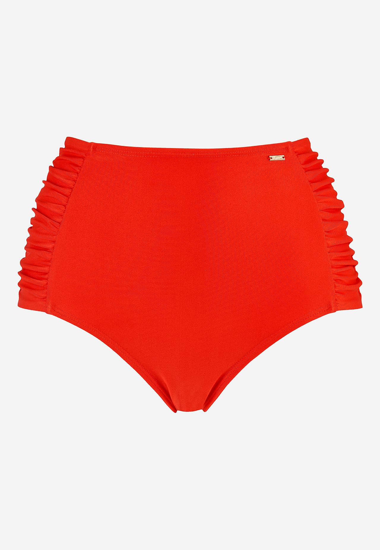 Jednokolorowy dół bikini z wysokim stanem Honolulu