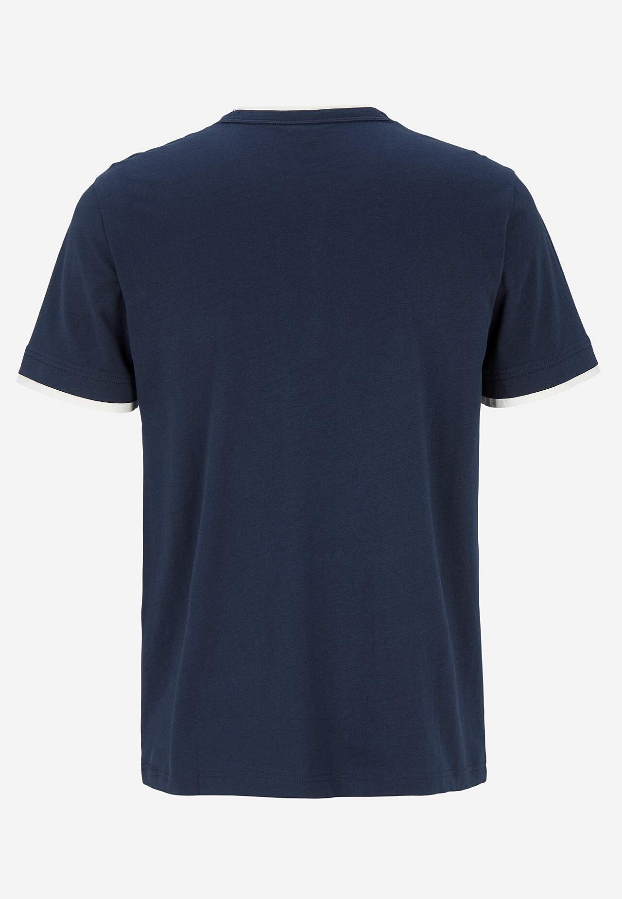 T-shirt z rozcięciem zapinanym na guziki