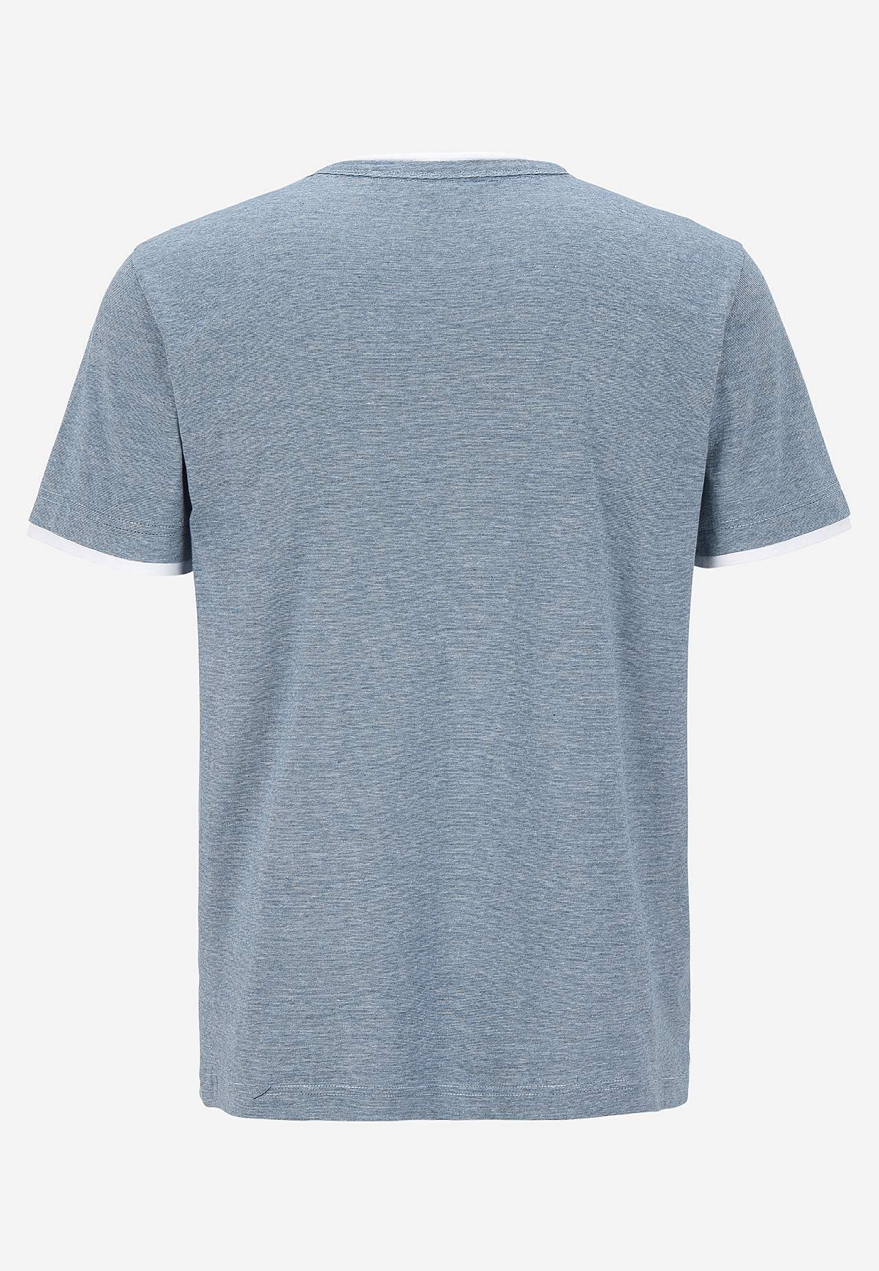 T-shirt z rozcięciem zapinanym na guziki
