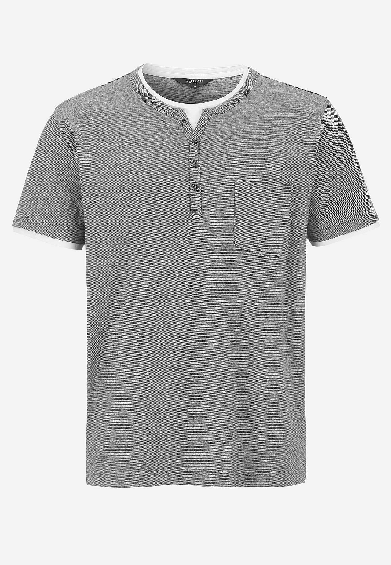 T-shirt z rozcięciem zapinanym na guziki
