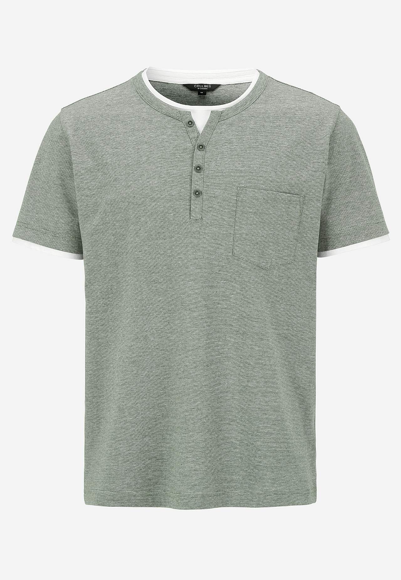 T-shirt z rozcięciem zapinanym na guziki
