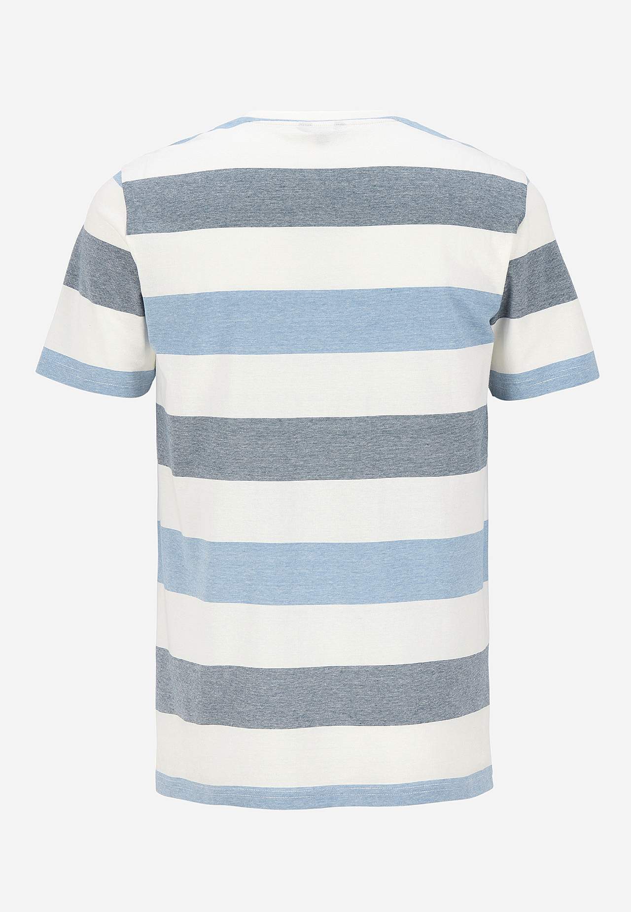 T-shirt ze szerokimi naszywkami Johannes