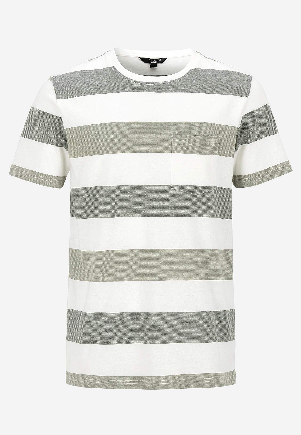 T-shirt ze szerokimi naszywkami Johannes