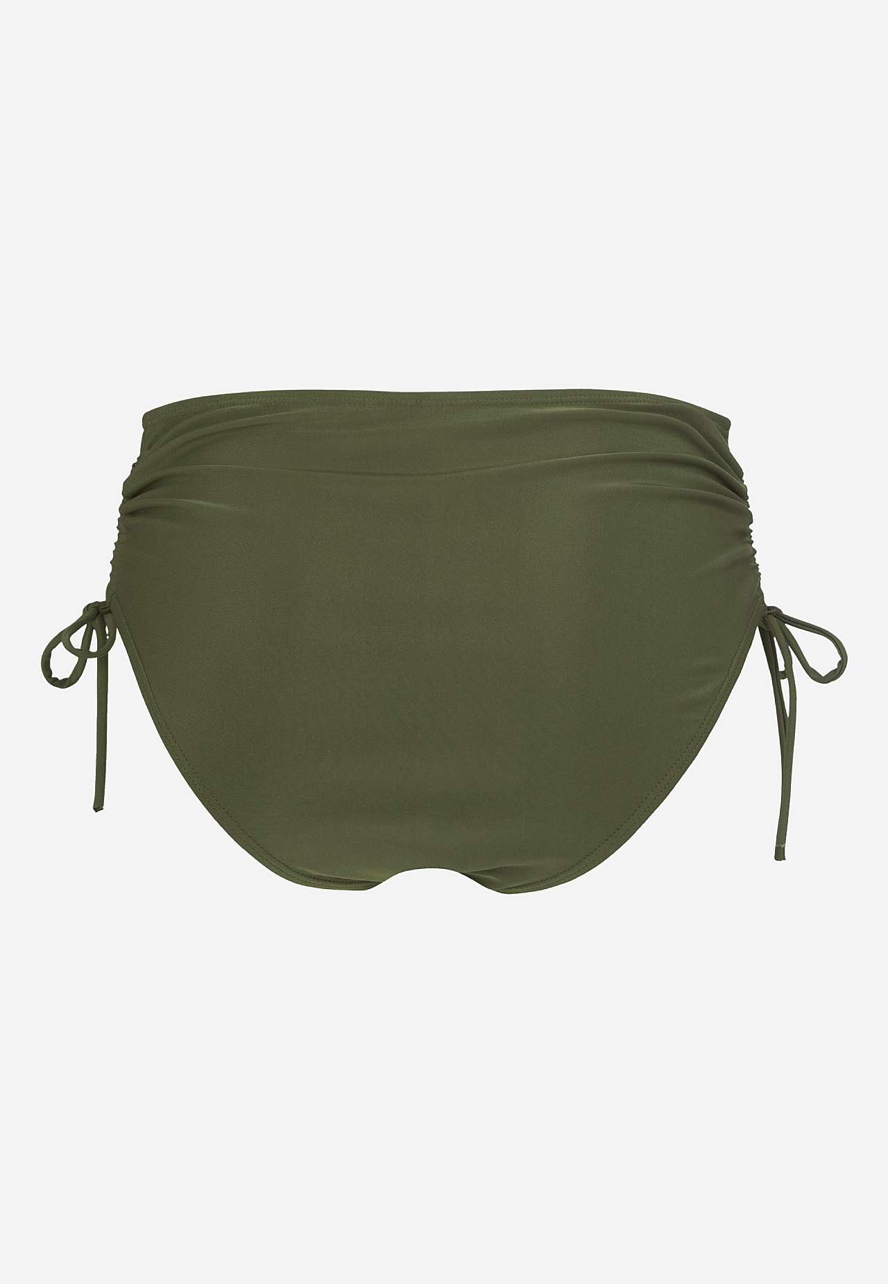 Marszczony dół bikini z wysokim stanem