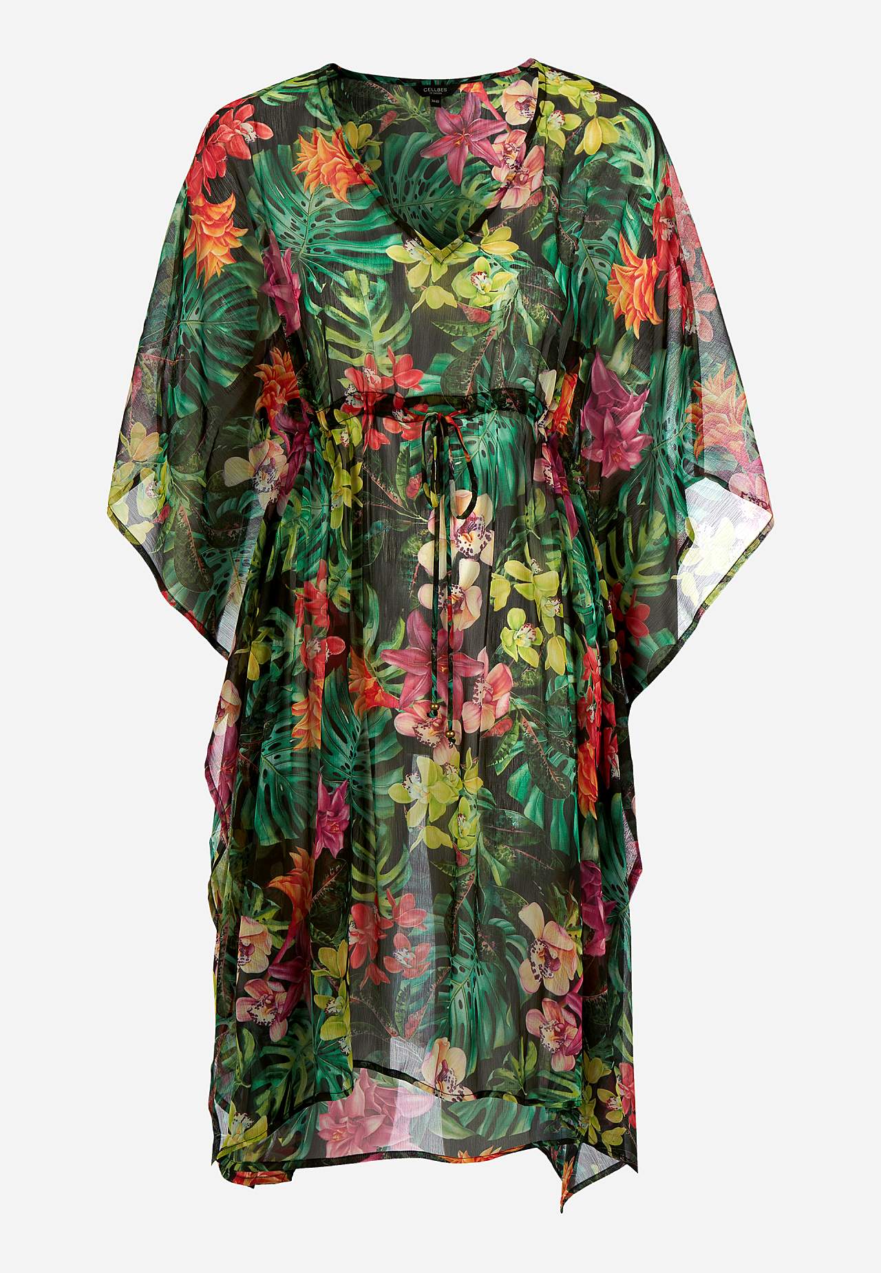 Wzorzysty kaftan na plażę