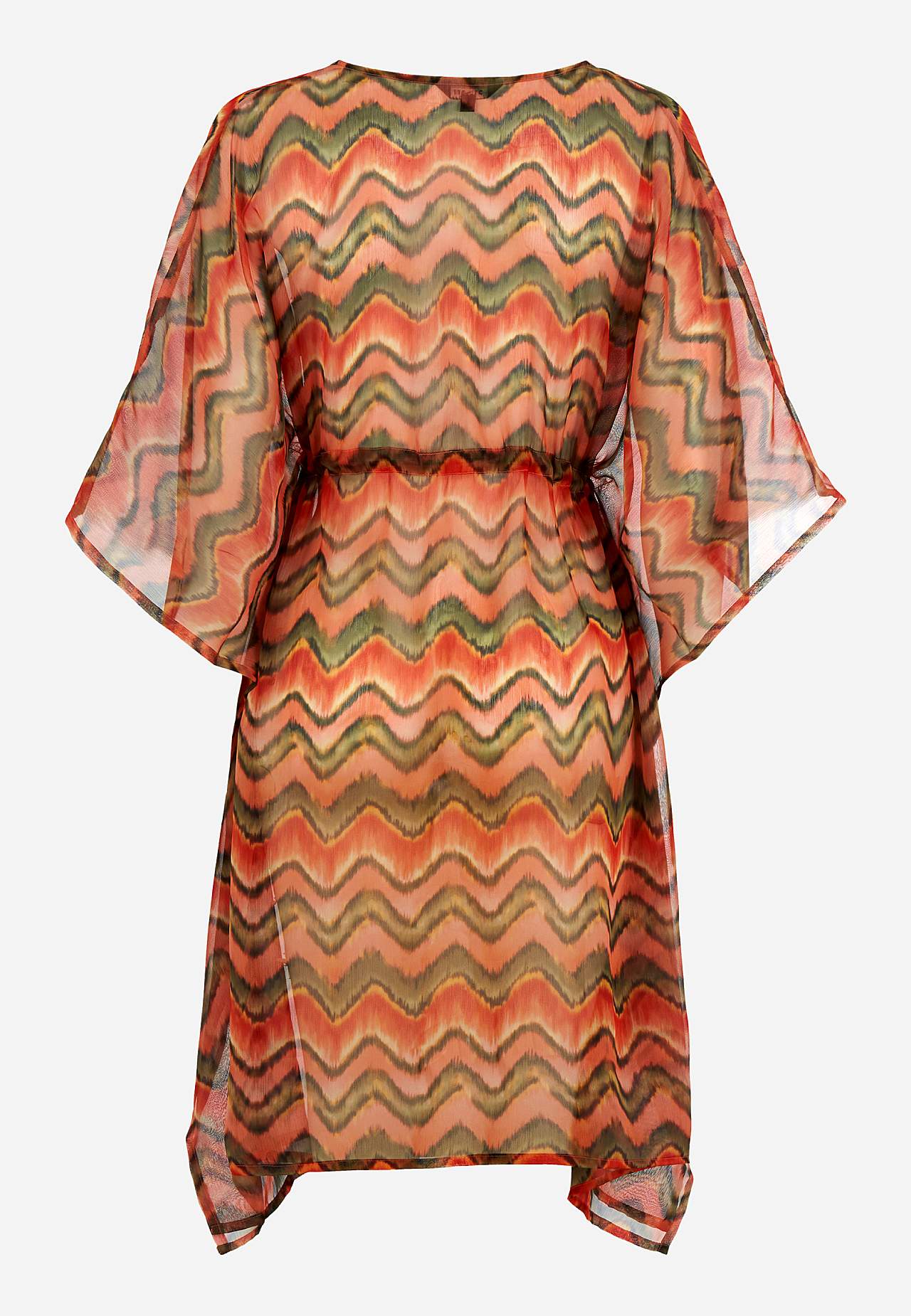 Wzorzysty kaftan na plażę