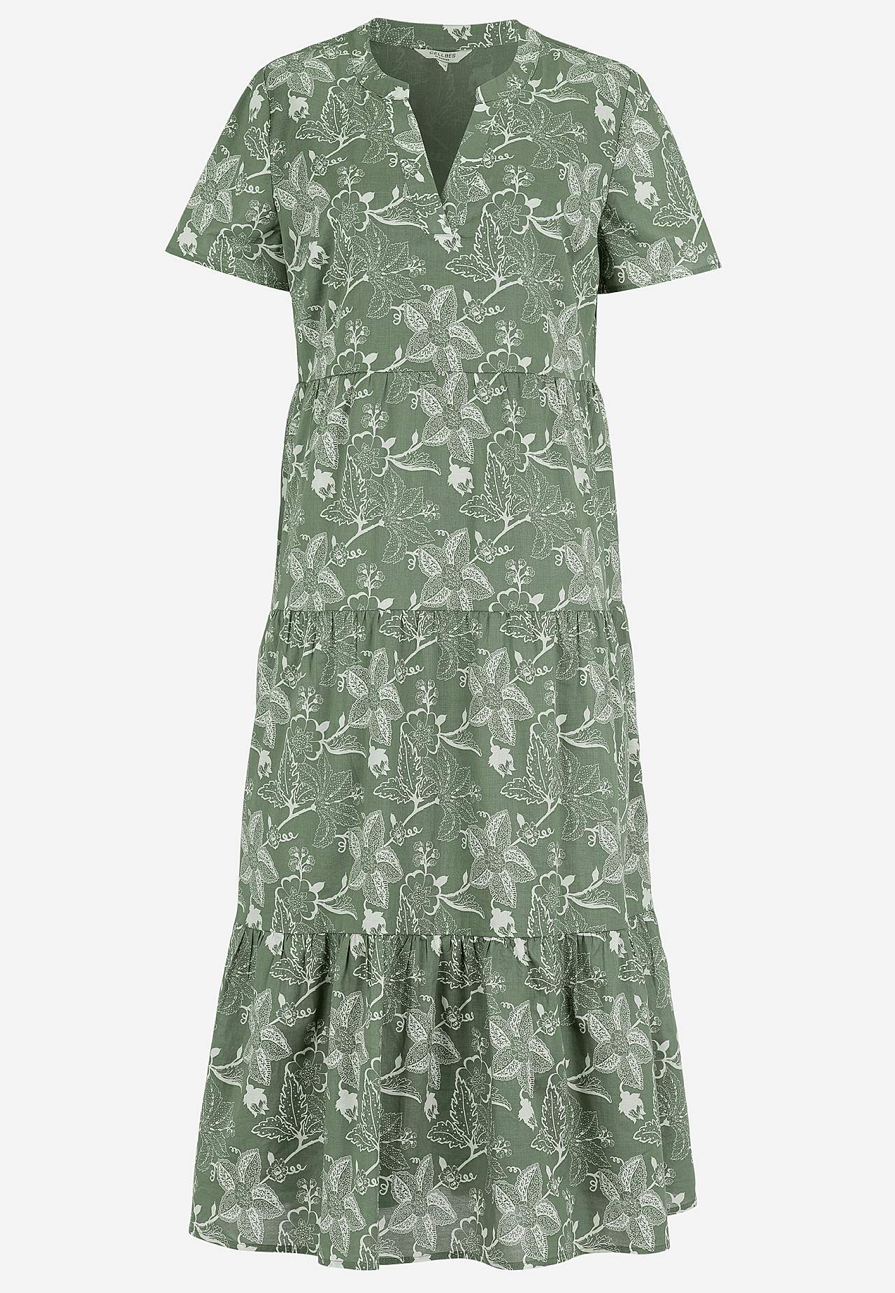 Sukienka bawełniana z falbanką