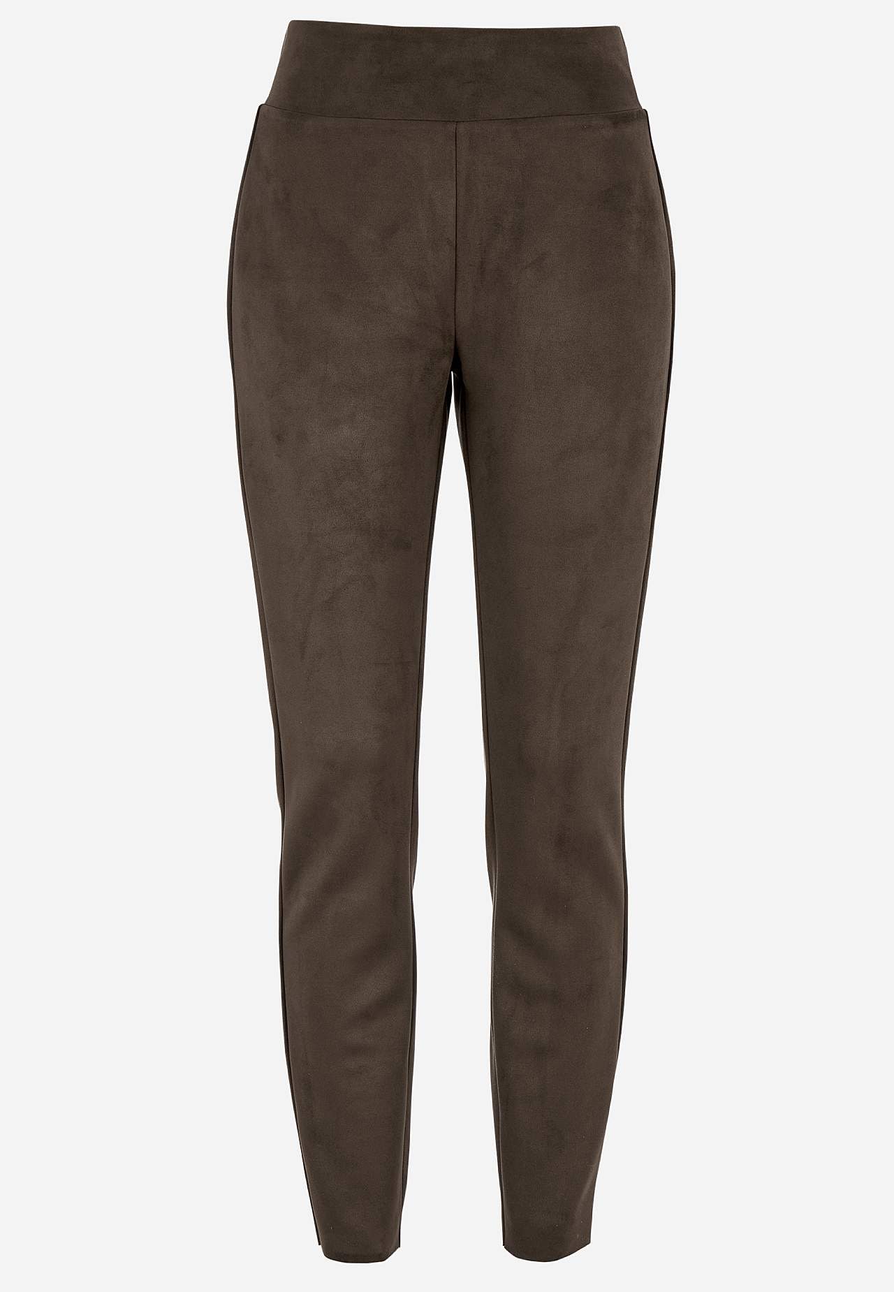 Legginsy ze zamszowym fasonem