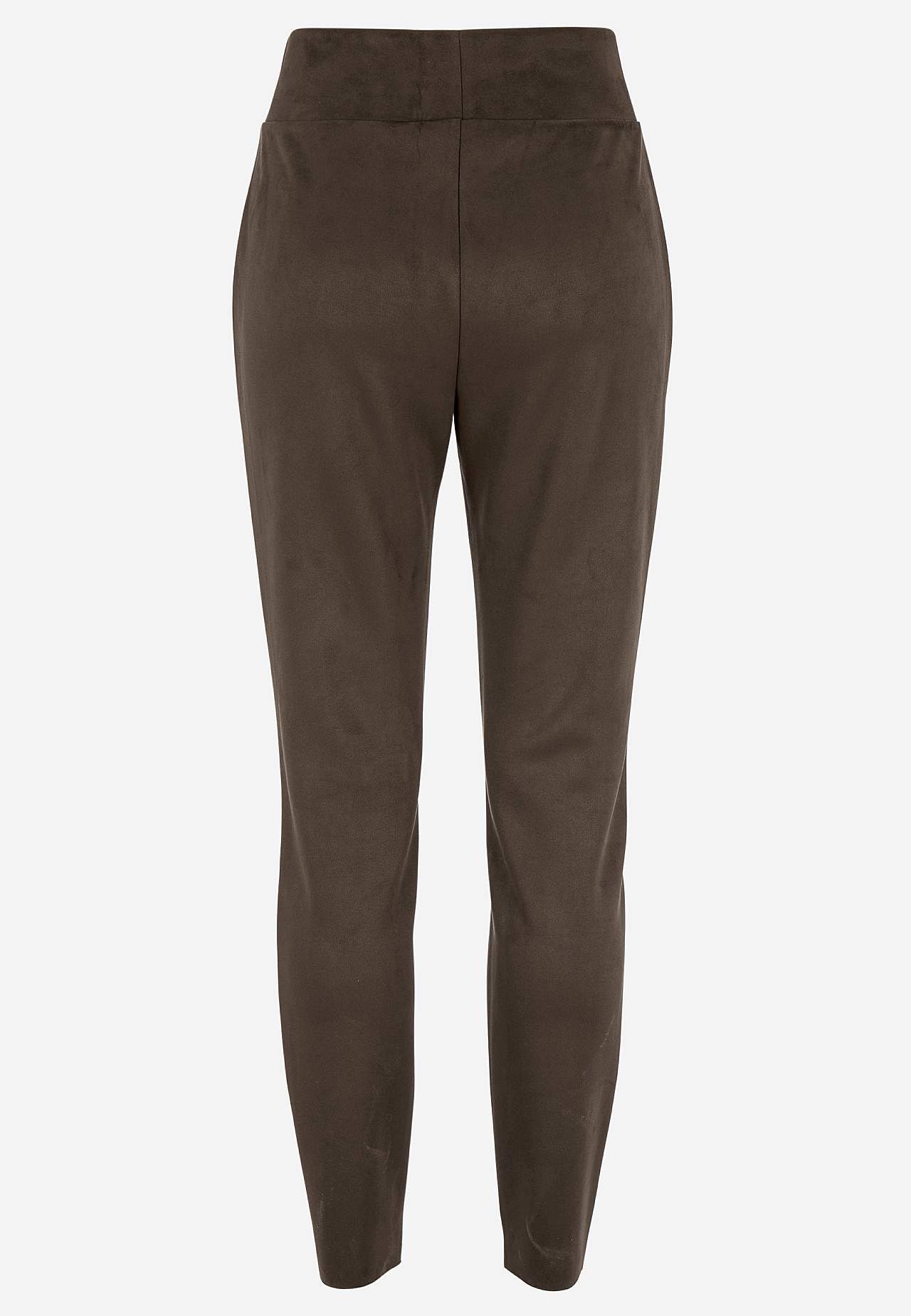 Legginsy ze zamszowym fasonem