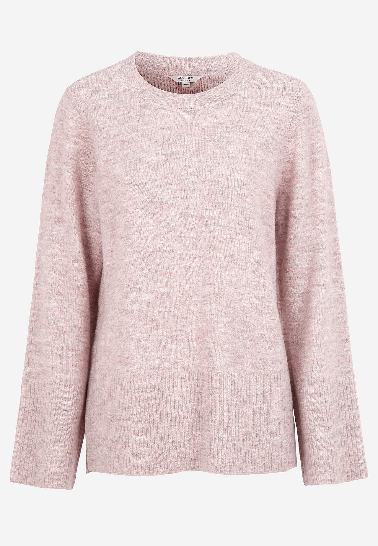 Dzianinowy sweter z rozcięciami