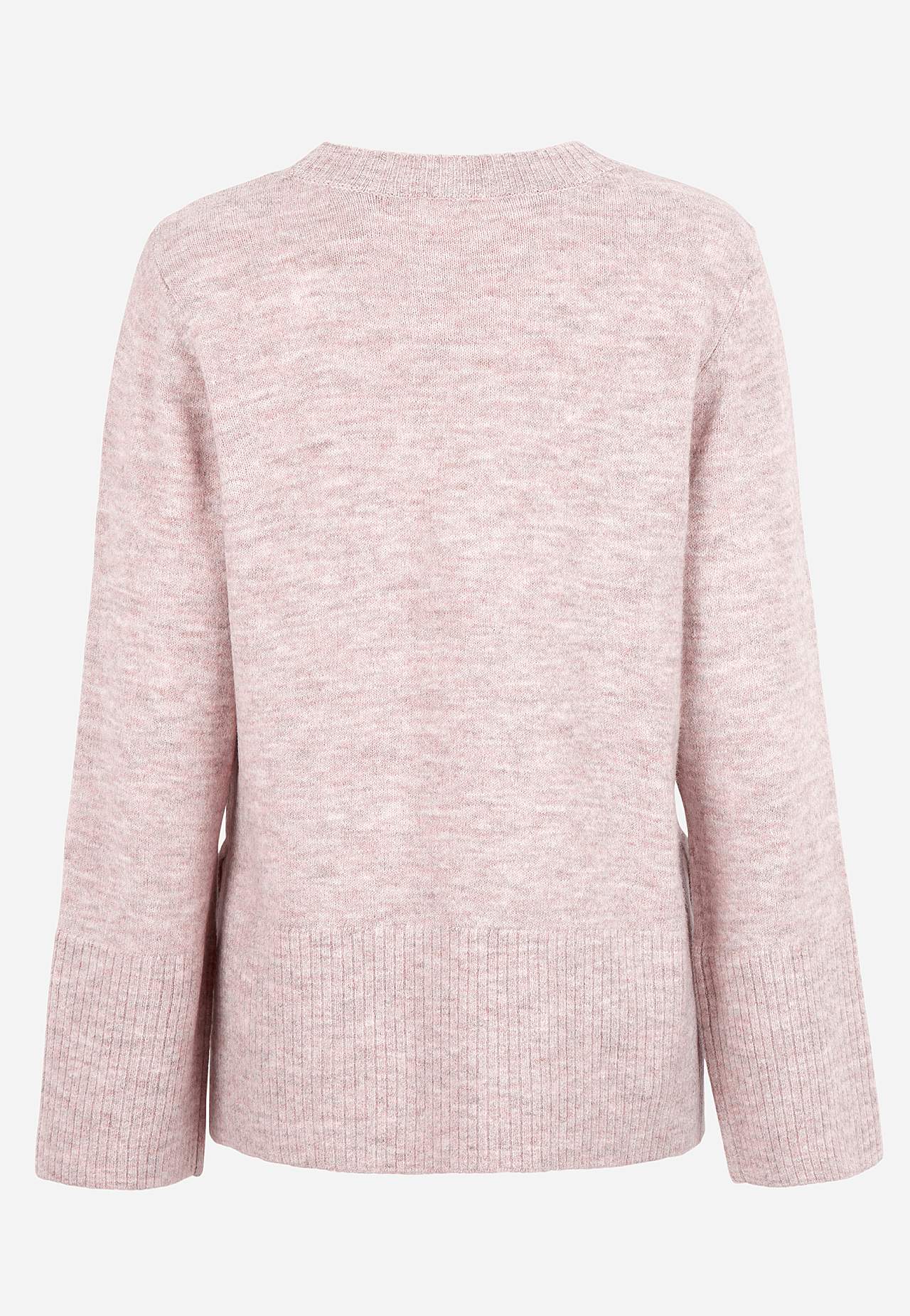 Dzianinowy sweter z rozcięciami