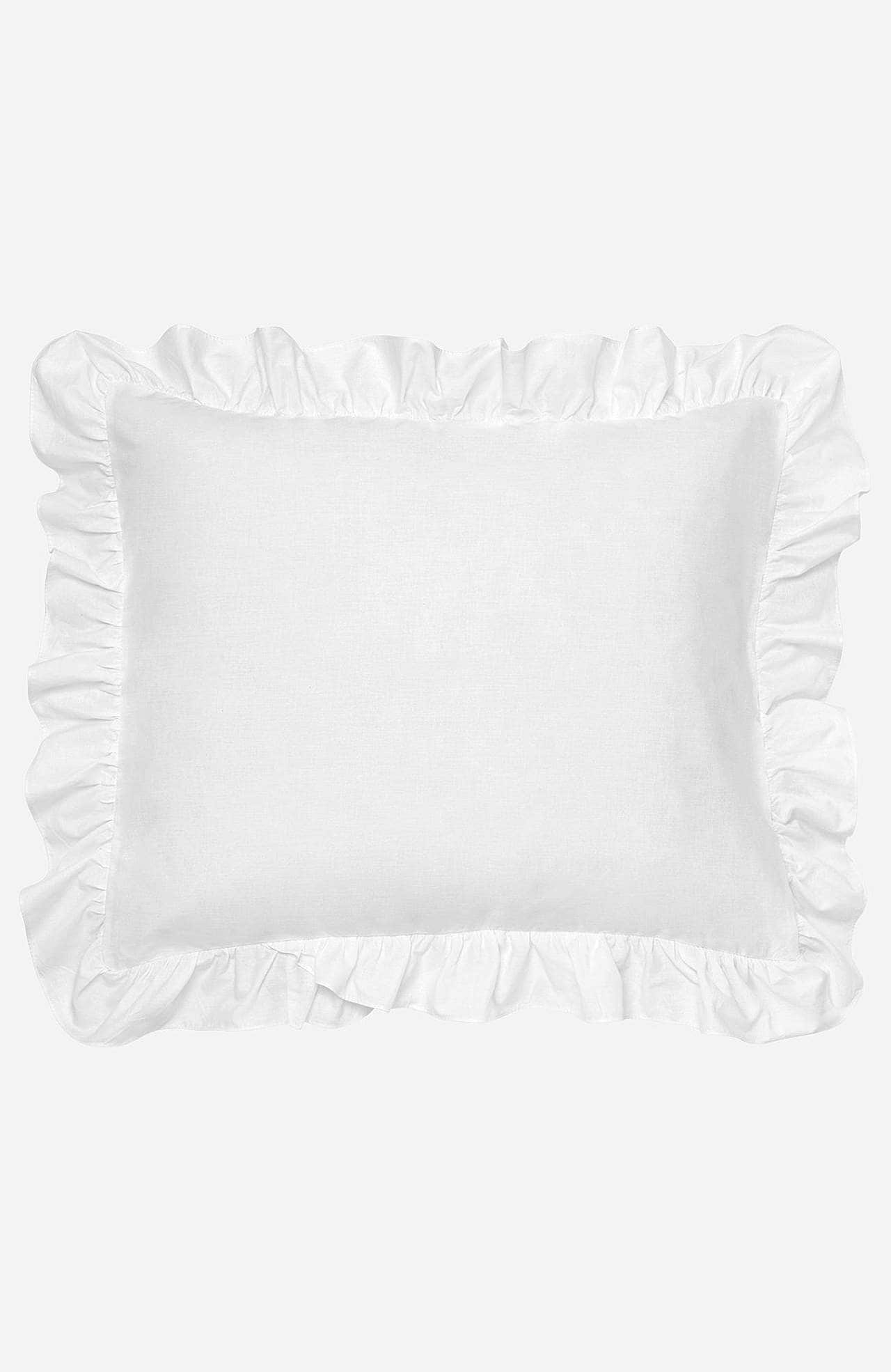 Poszewka na poduszkę z falbaną 50x60 cm Ekologiczna bawełna 2 sztuki