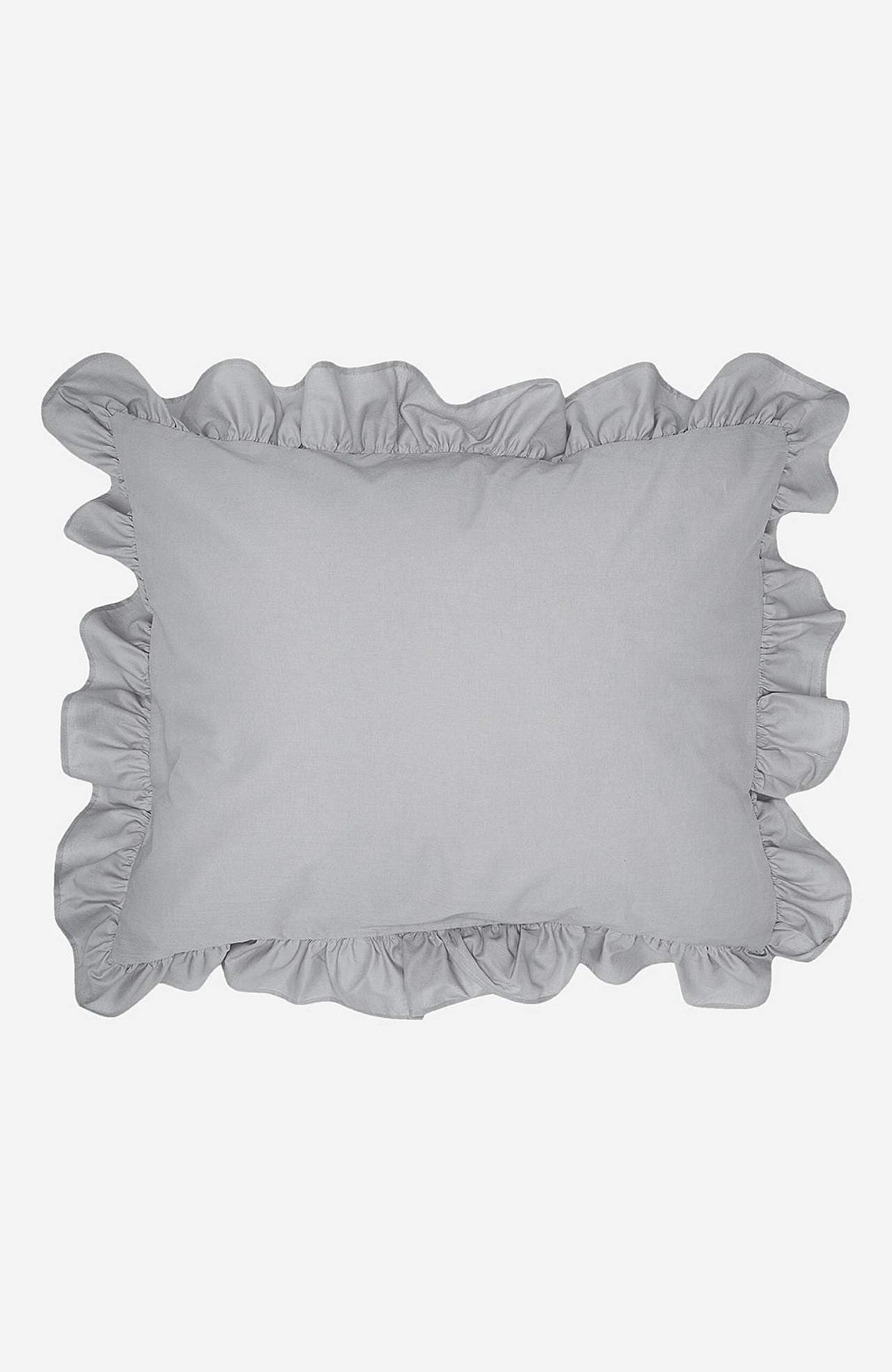 Poszewka na poduszkę z falbaną 50x60 cm Ekologiczna bawełna 2 sztuki