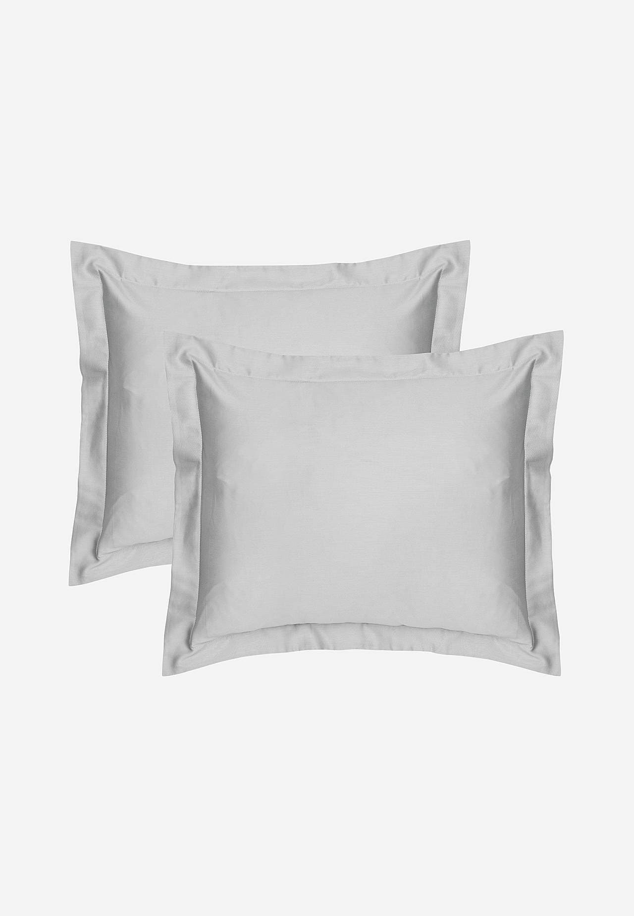 Poszewka na poduszkę ze satyny ze skrzydełkiem 50x60 cm Ekologiczna bawełna 2 sztuki