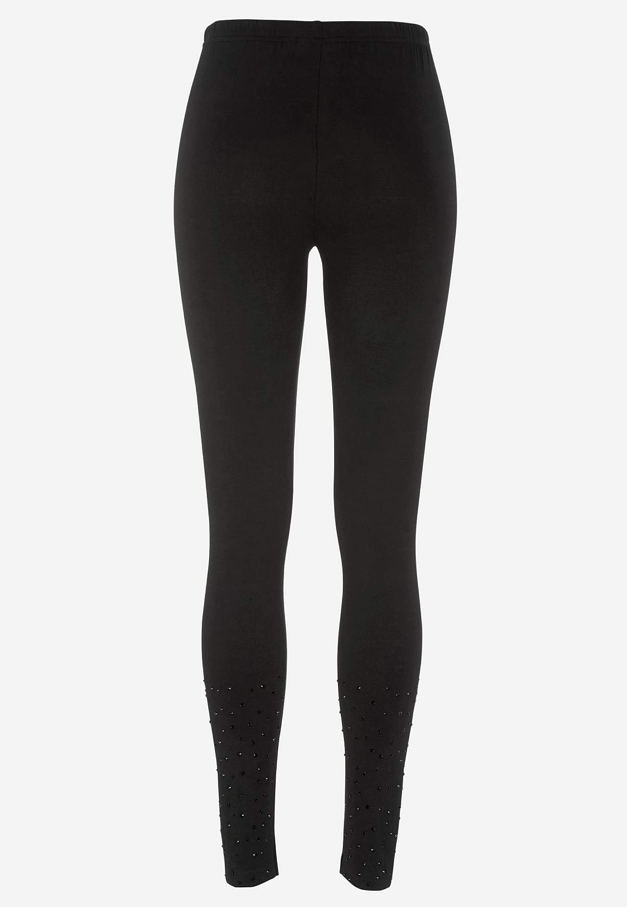 Legginsy z błyszącymi detalami