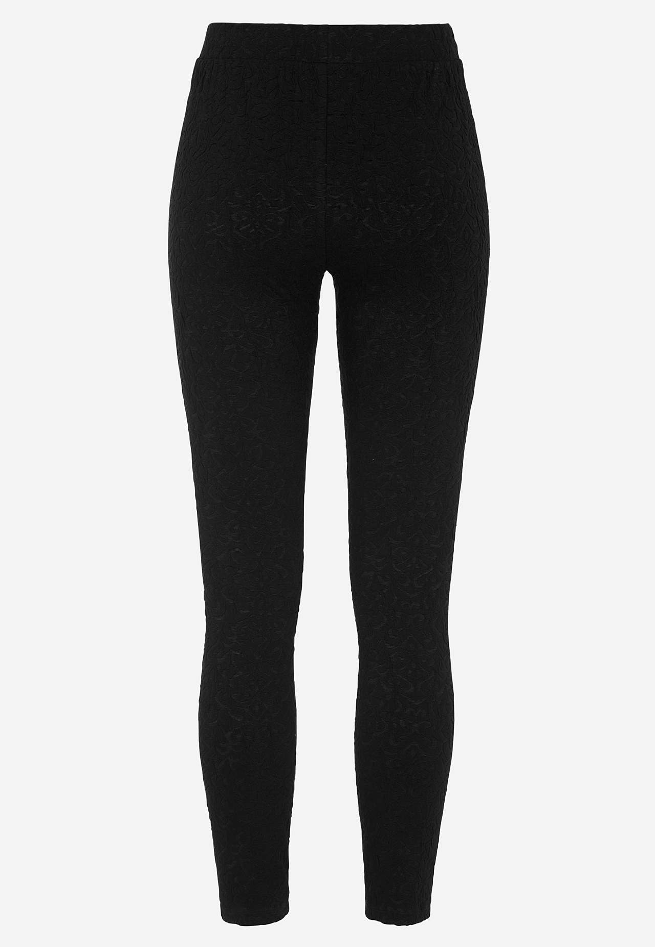 Legginsy z wzorem strukturalnym