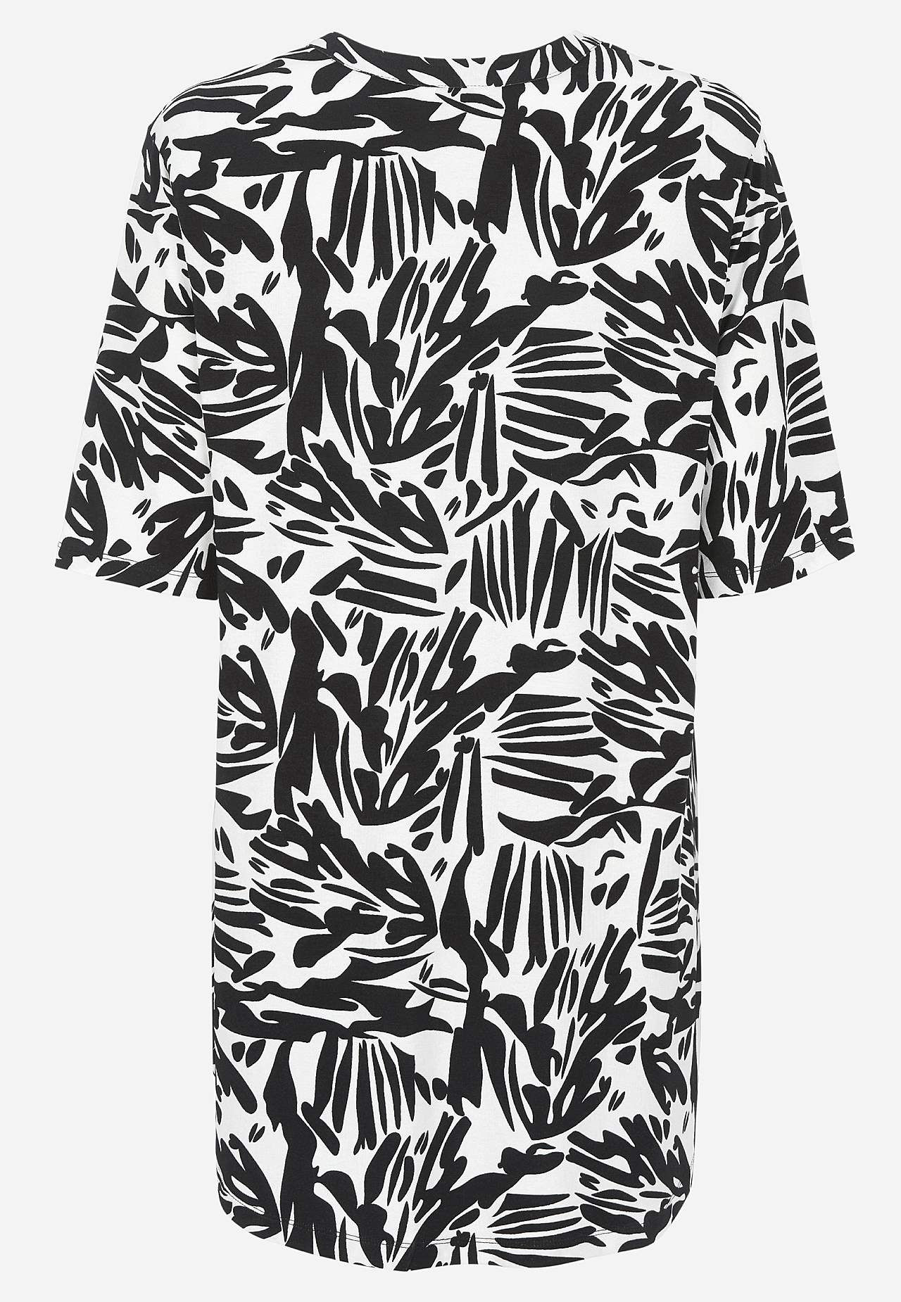 Tunika z dżerseju z dekoltem w serek