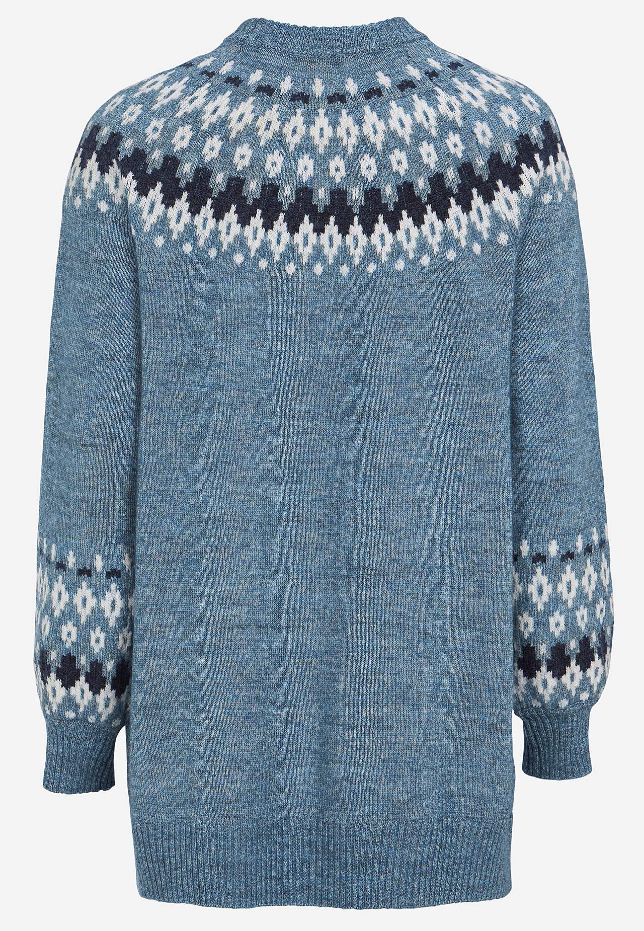 Dzianinowy sweter we wzorze żakardowym