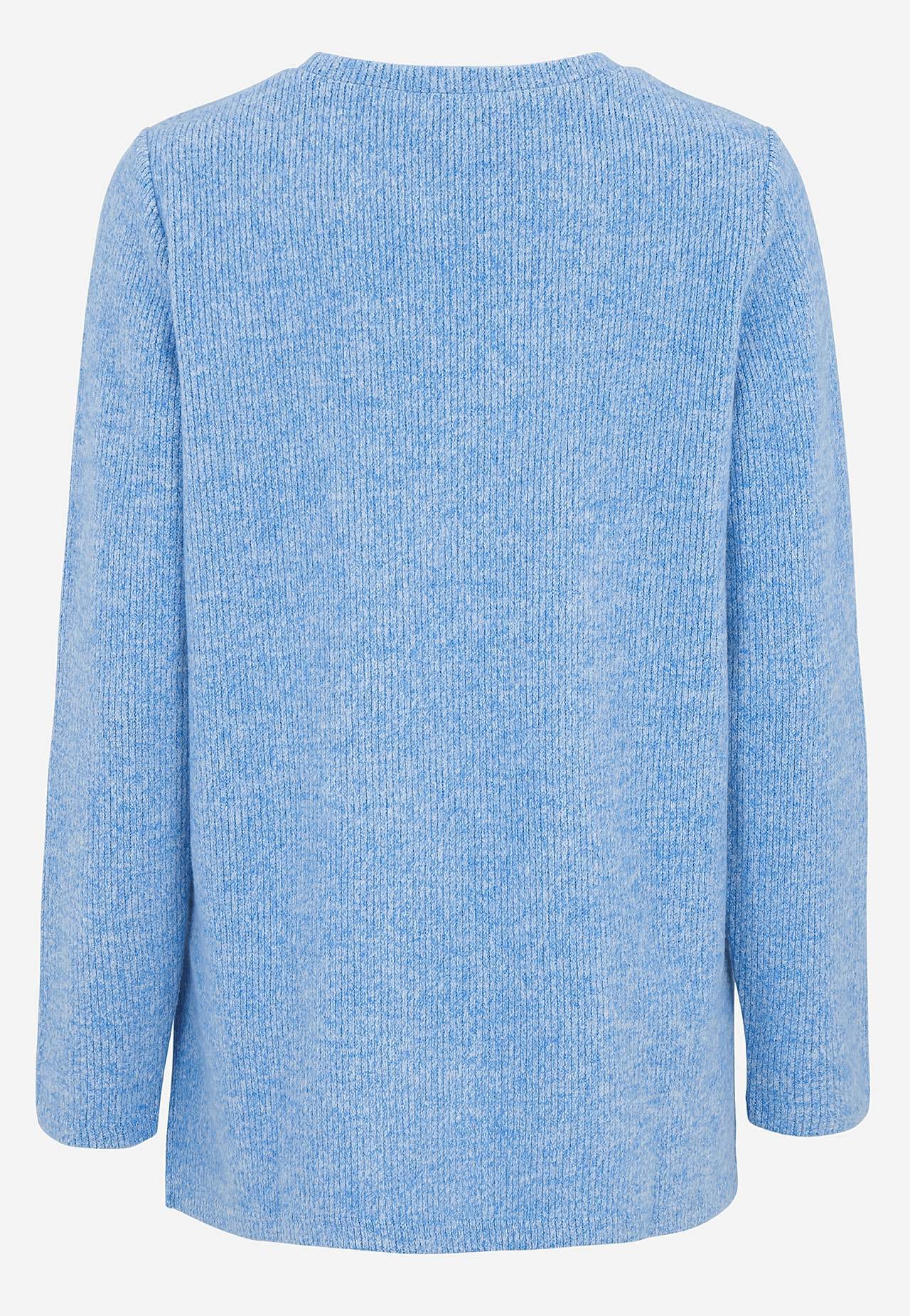 Super miękki sweter z rozcięciami