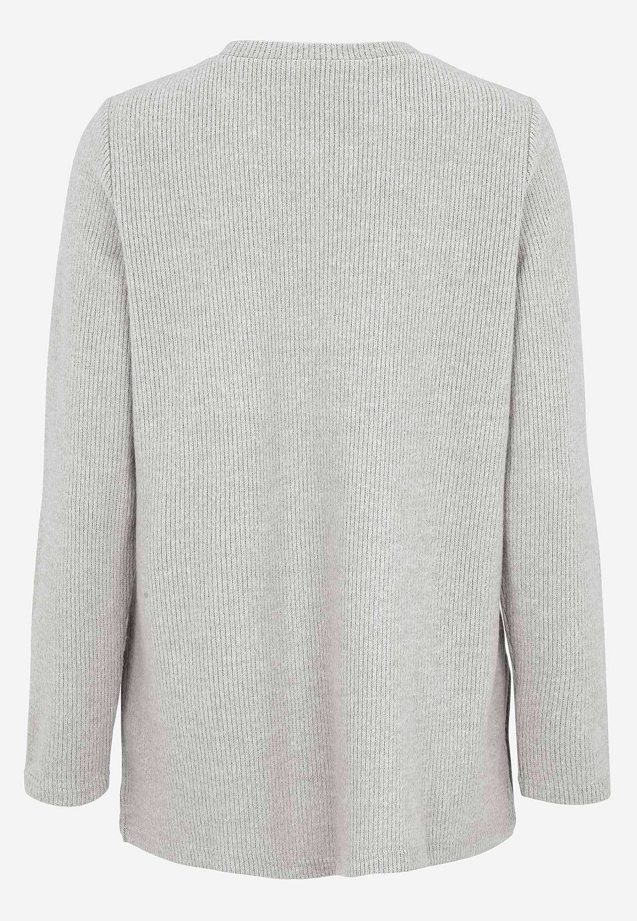 Super miękki sweter z rozcięciami