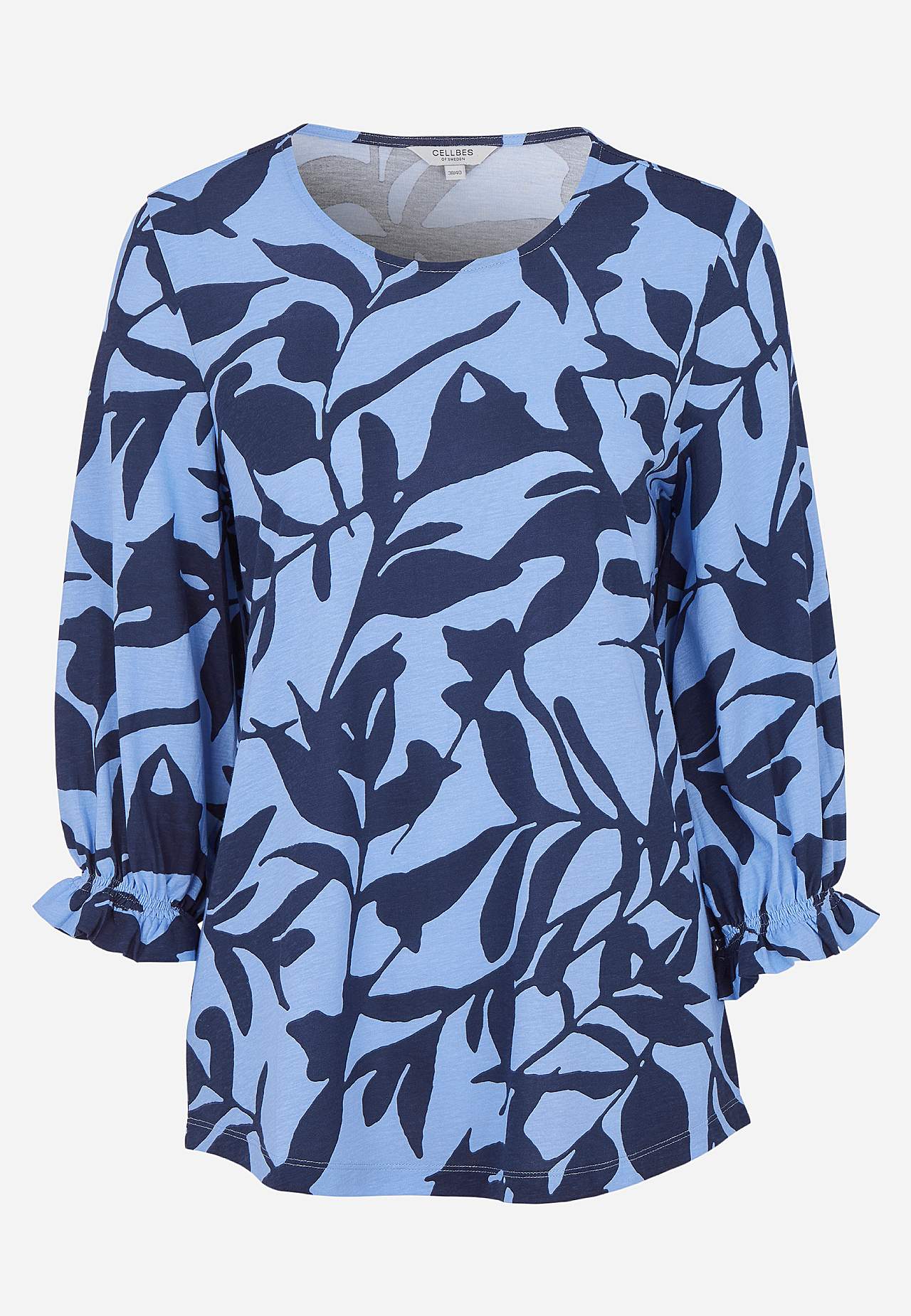 Top z dżerseju z detalem luźnej bluzy