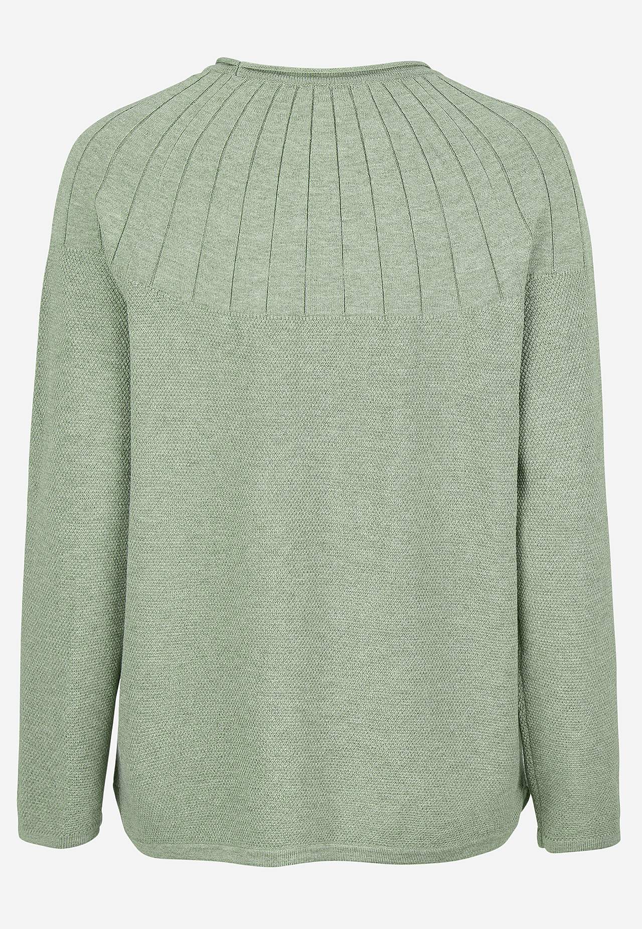 Sweter cienko dziergany