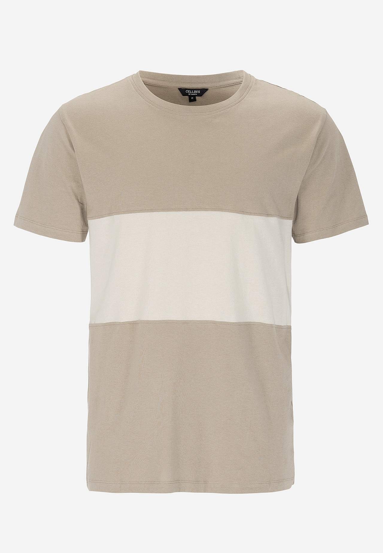 T-shirt z jedną szeroką naszywką