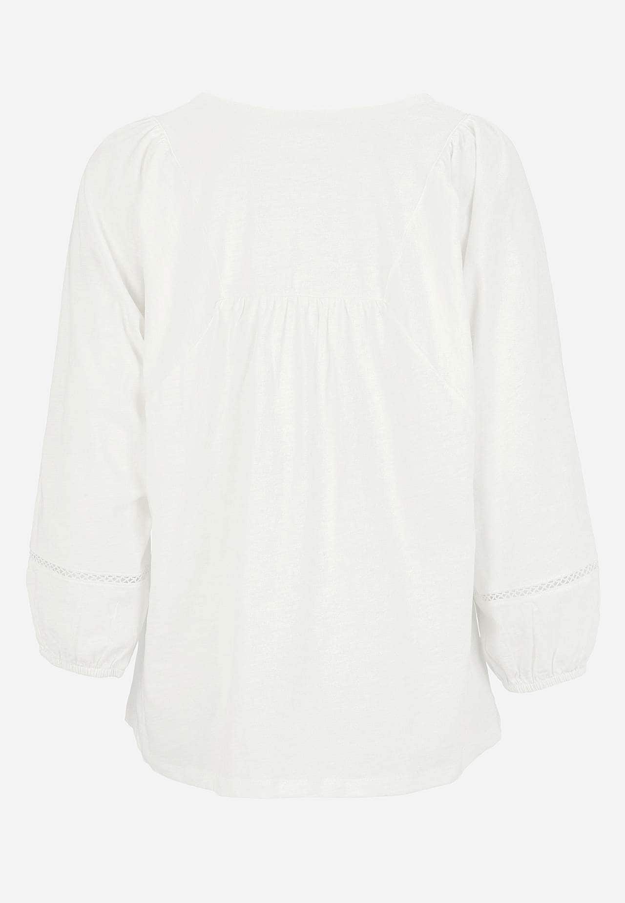 Top z dżerseju ze stylem boho