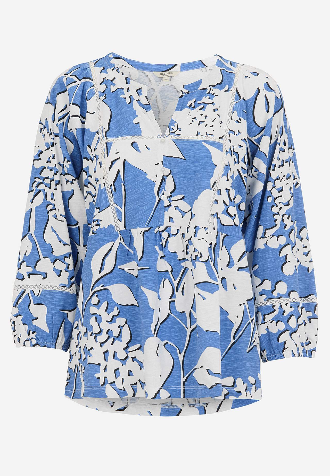 Top z dżerseju ze stylem boho
