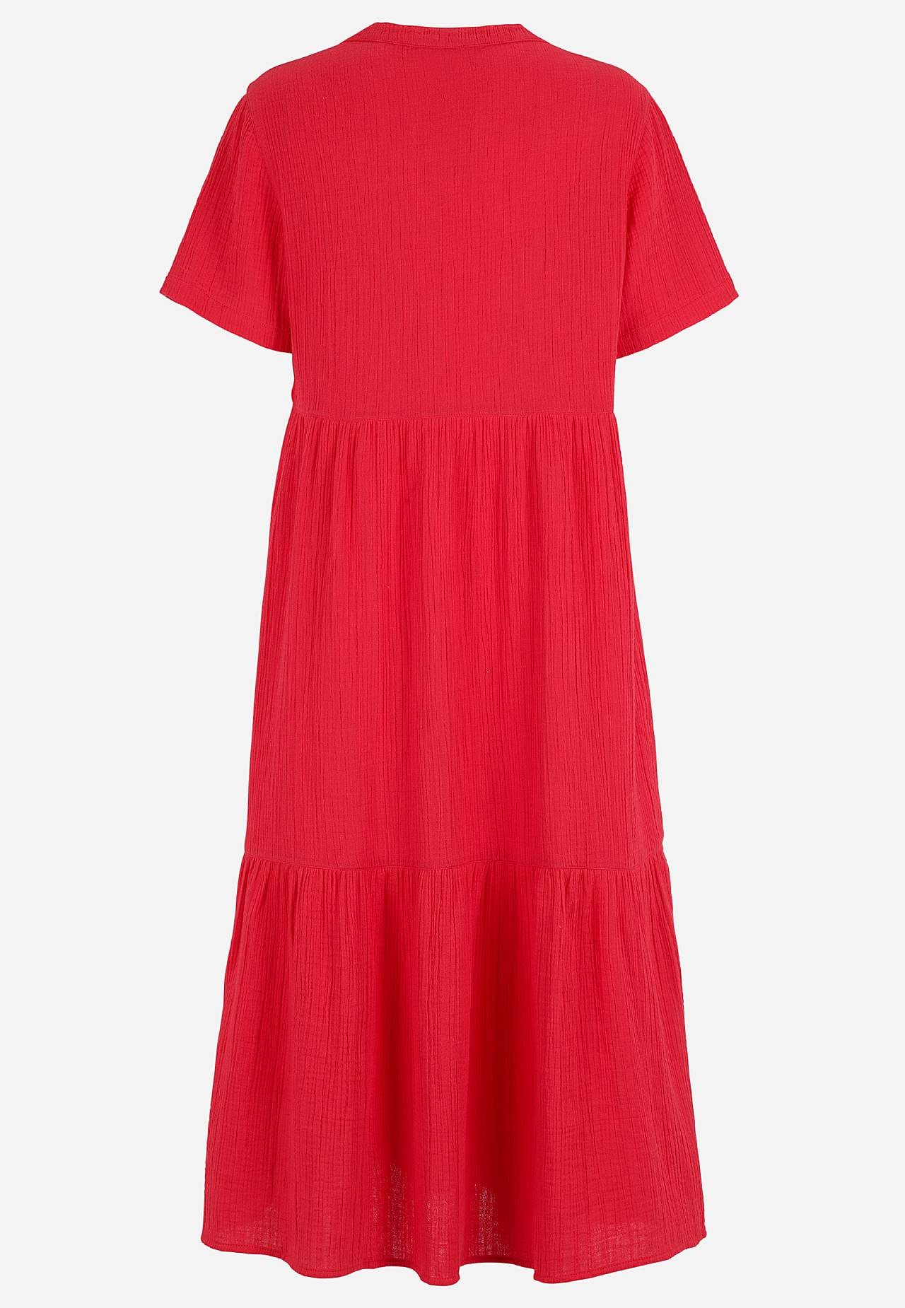 Sukienka z pofalowanej bawełny