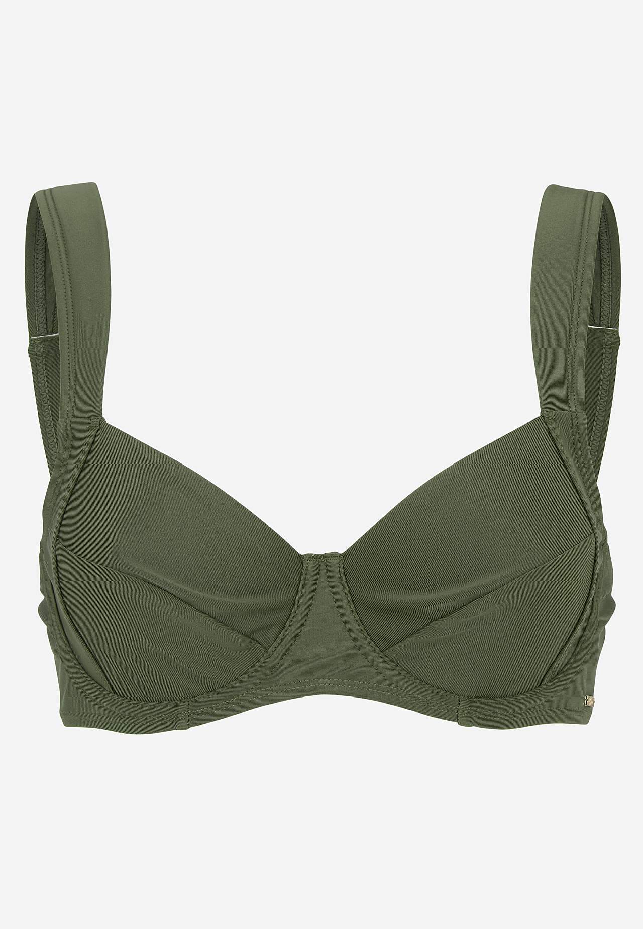 Biustonosz bikini jednolity kolorystycznie