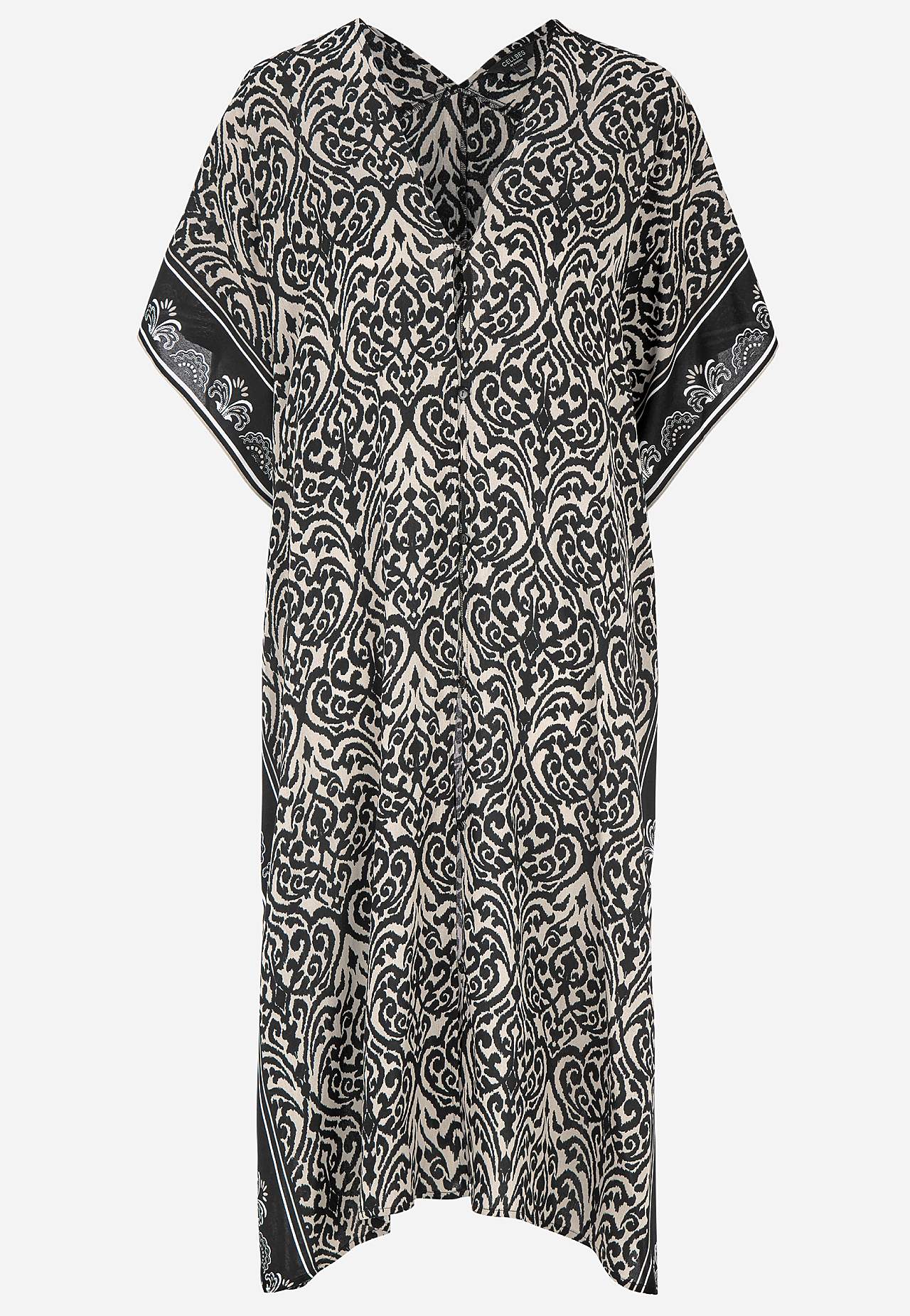 Kaftan na plażę z guzikami