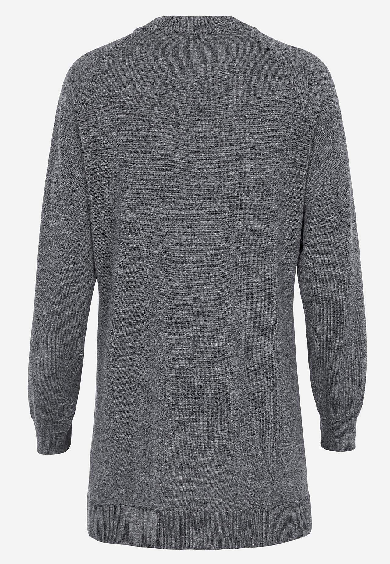 Rozpinany Premium sweter z wełny z merynosów