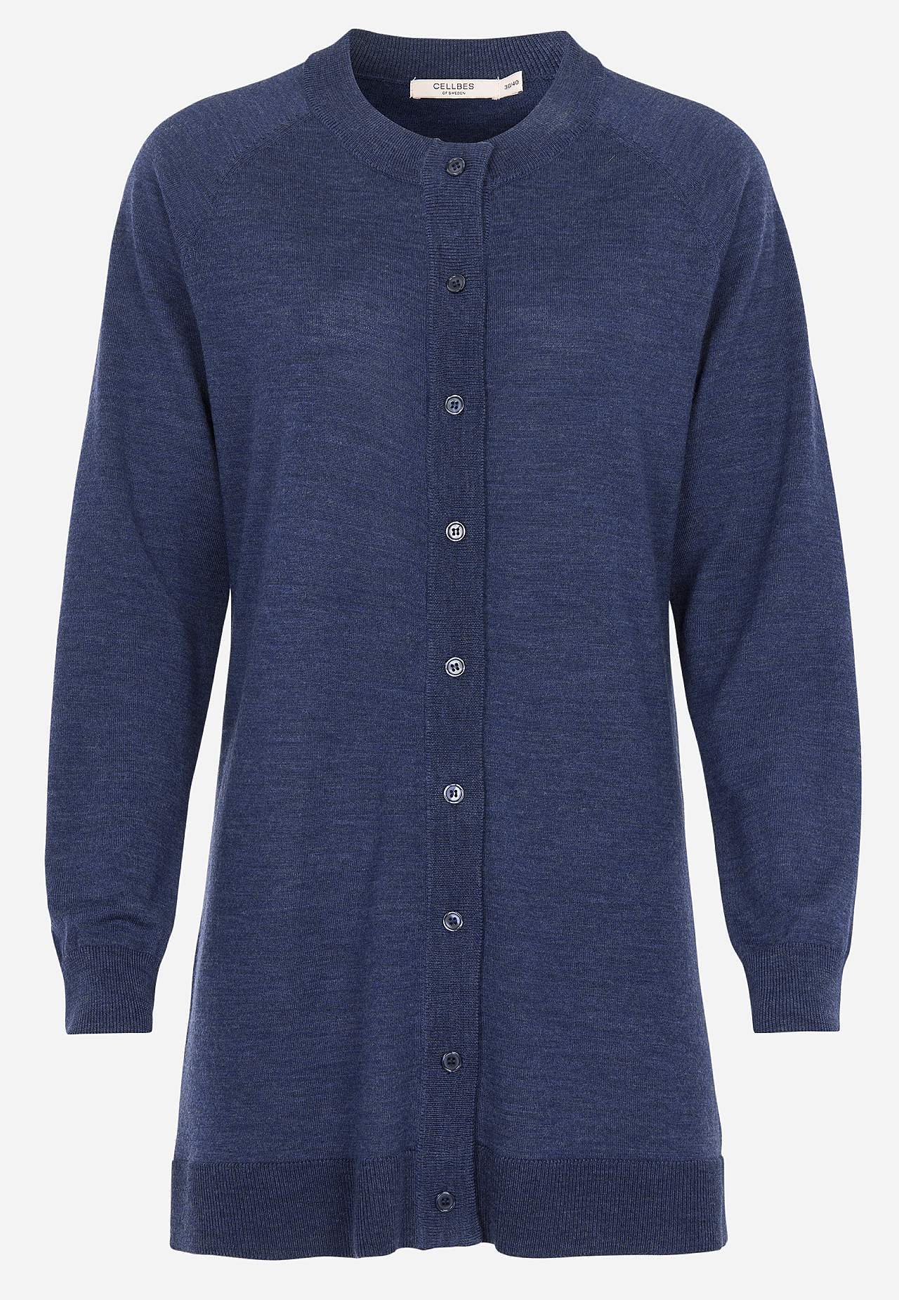 Rozpinany Premium sweter z wełny z merynosów