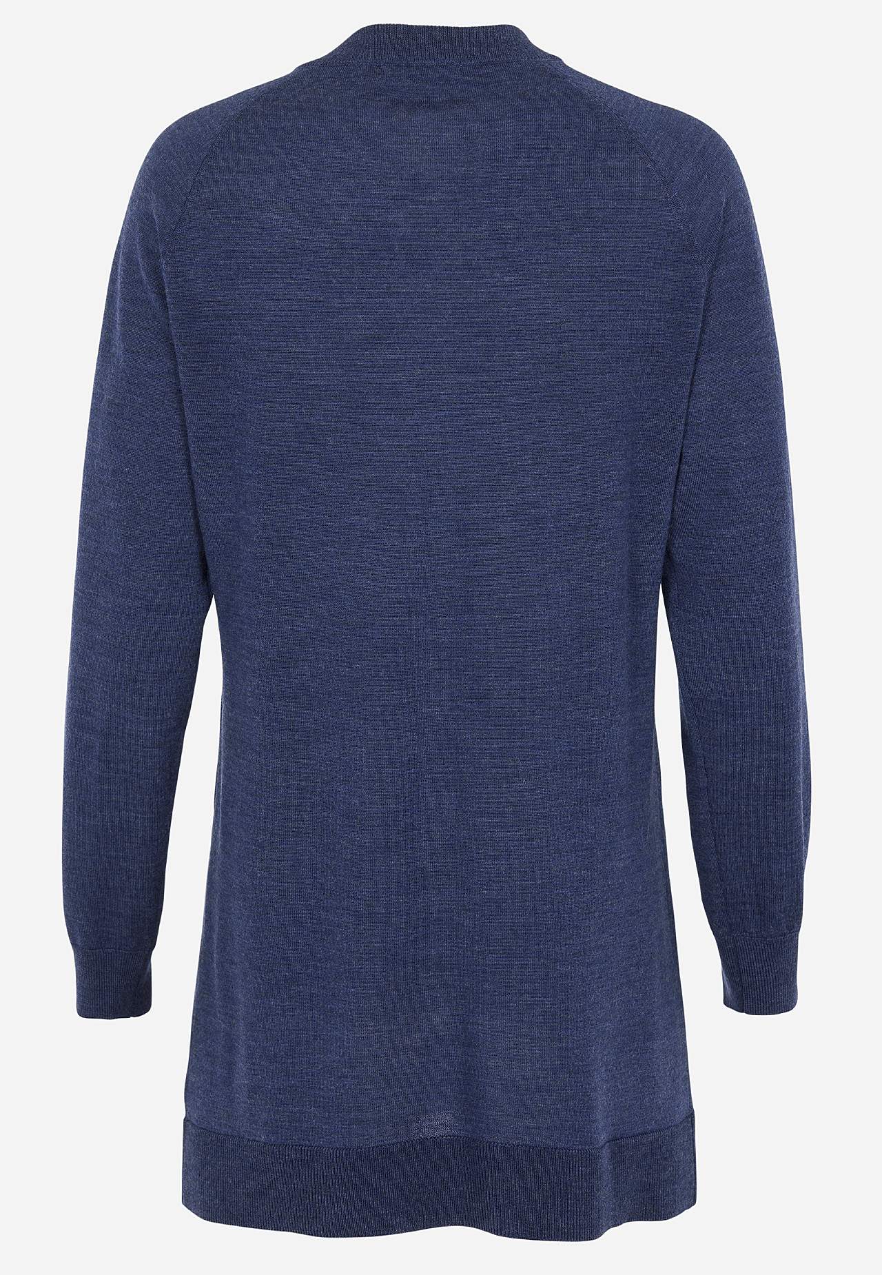 Rozpinany Premium sweter z wełny z merynosów