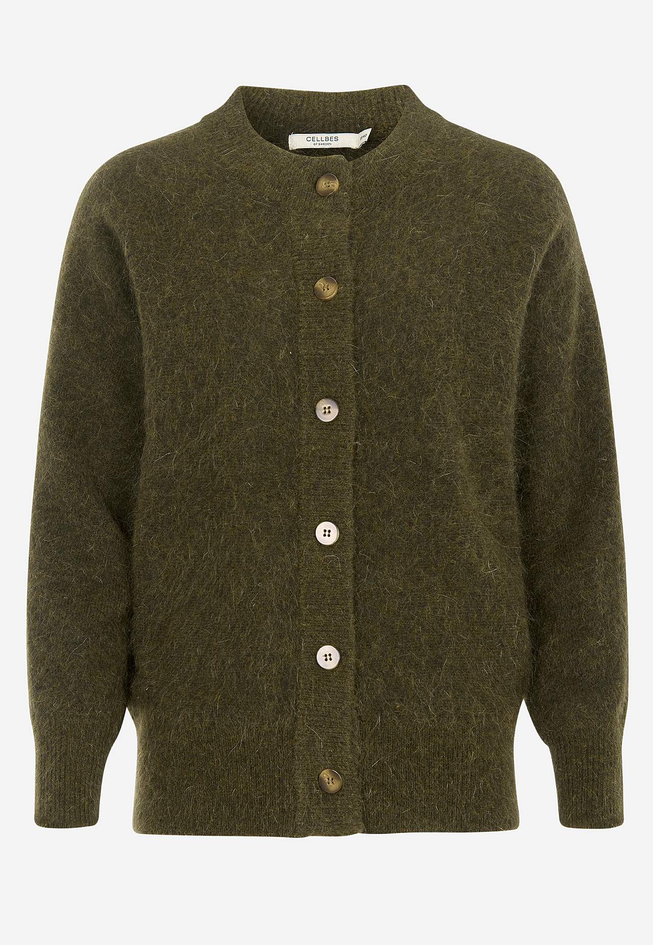 Rozpinany Premium sweter z mieszanki moheru i wełny