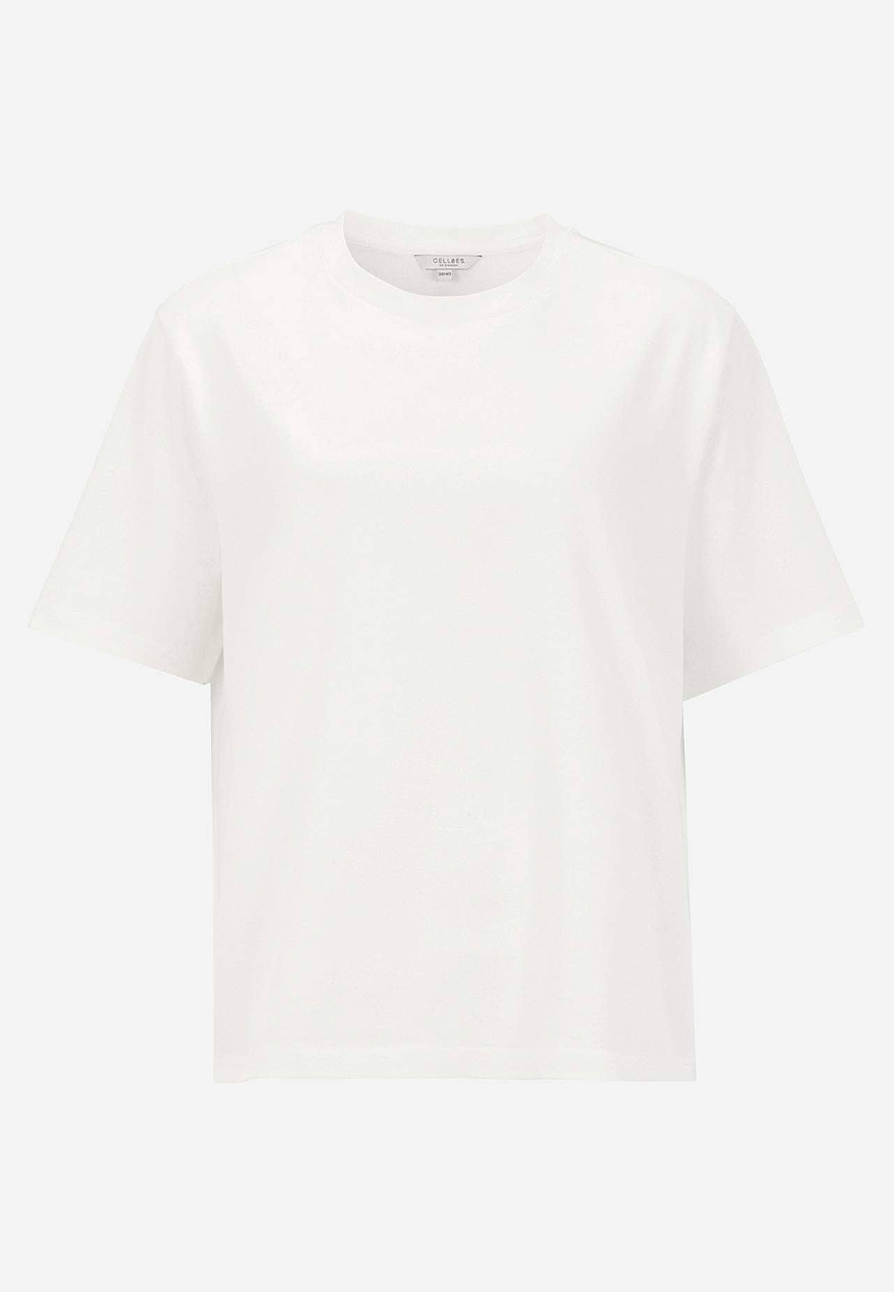 T-shirt z trudnego dżerseju bawełnianego