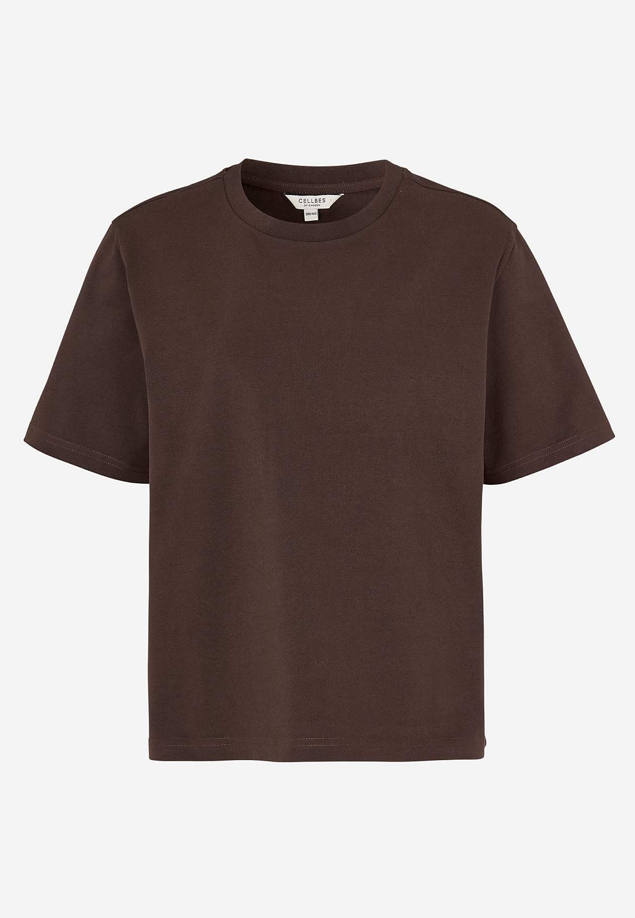 T-shirt z trudnego dżerseju bawełnianego