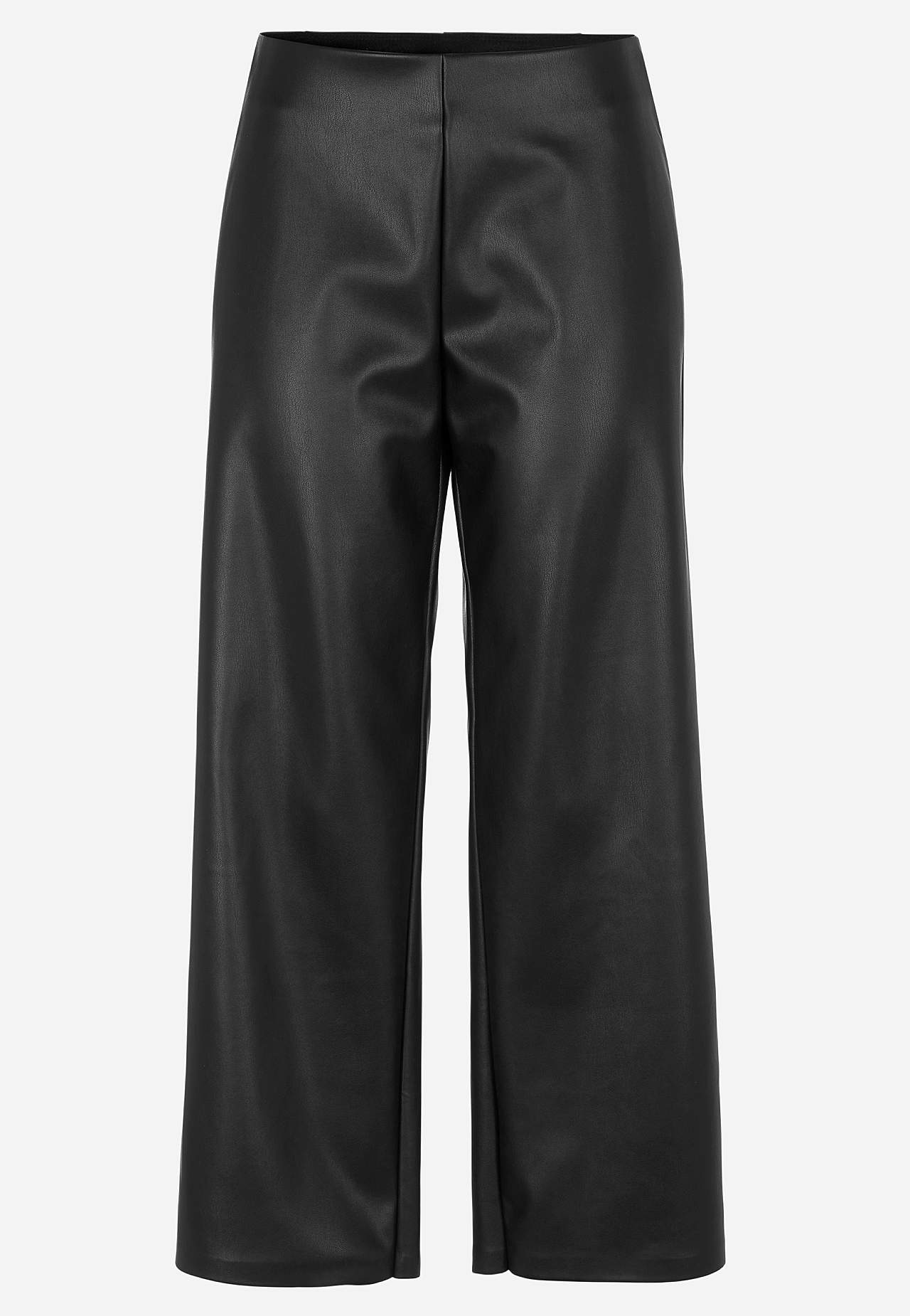 Spodnie ze sztucznej skóry długość do kostki