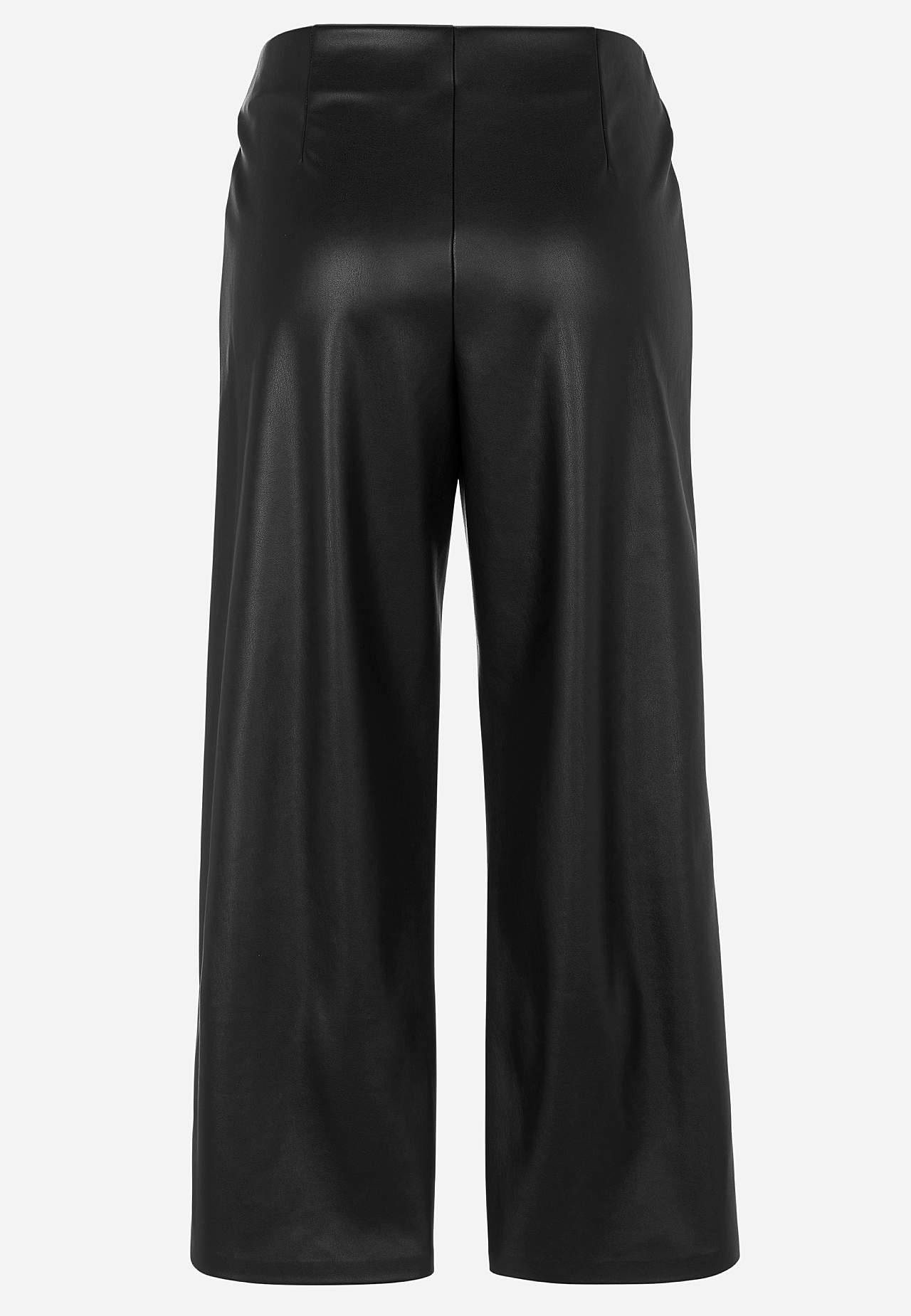 Spodnie ze sztucznej skóry długość do kostki