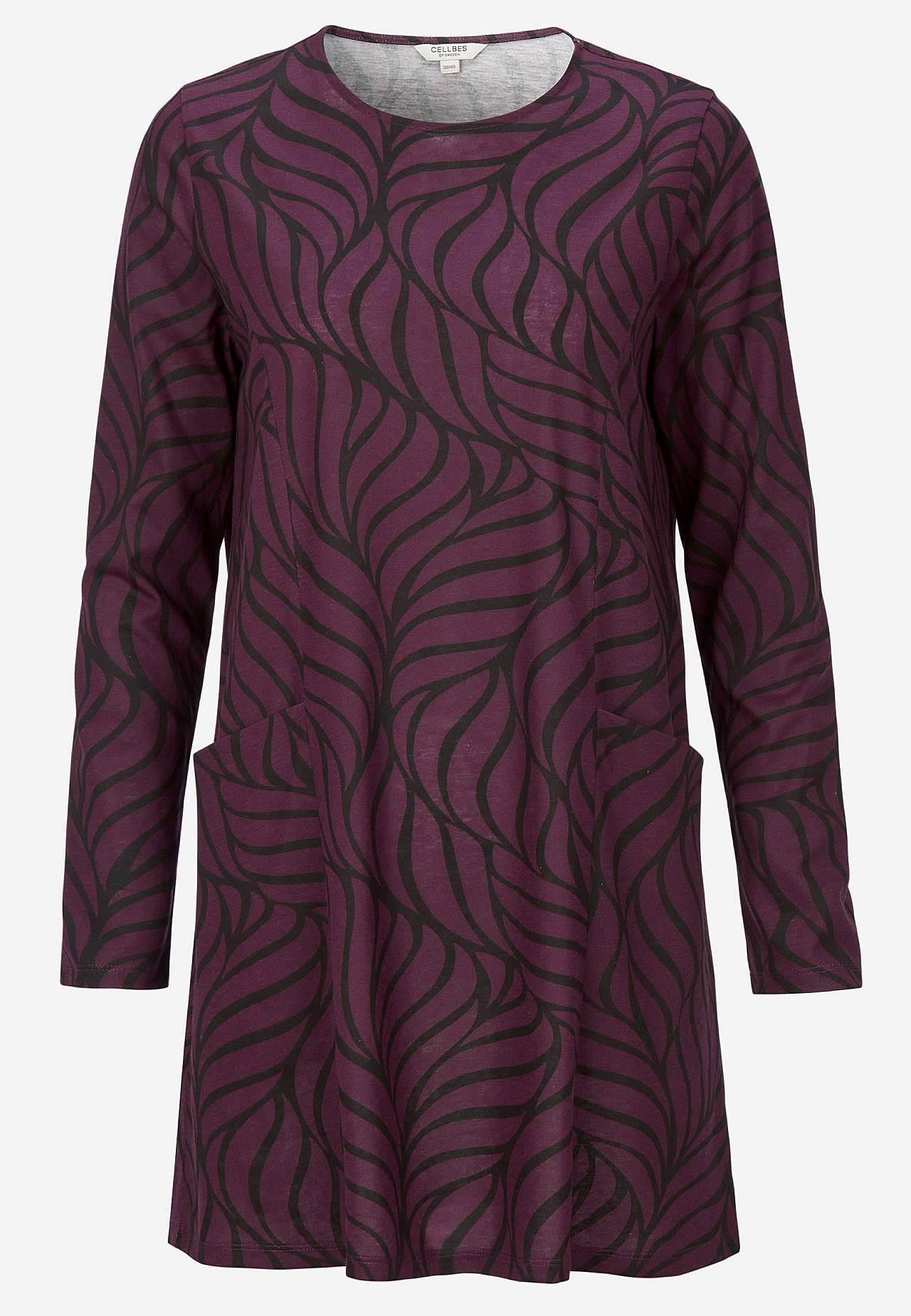 Tunika z dżerseju z kieszeniami