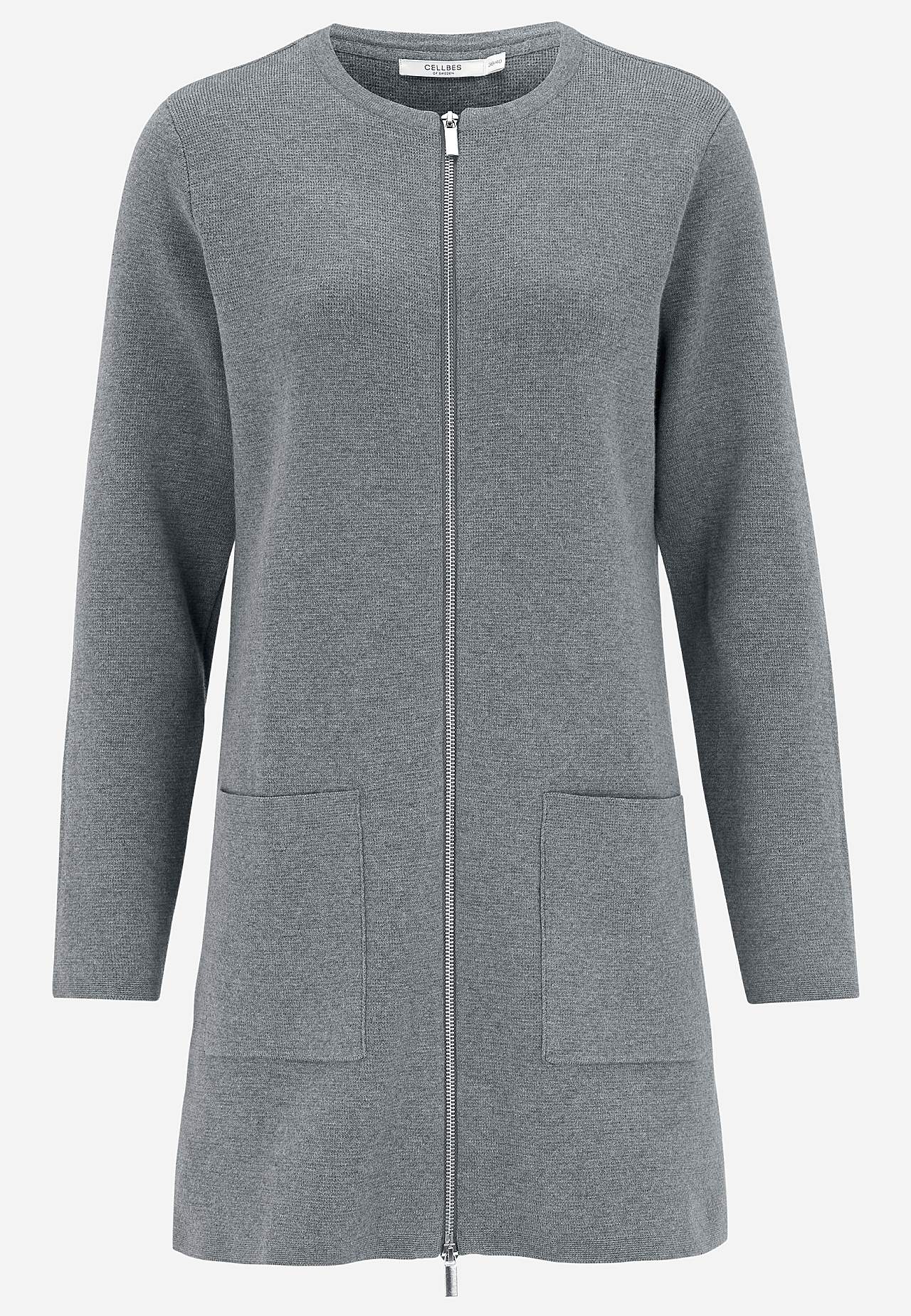 Rozpinany sweter ze zamkiem