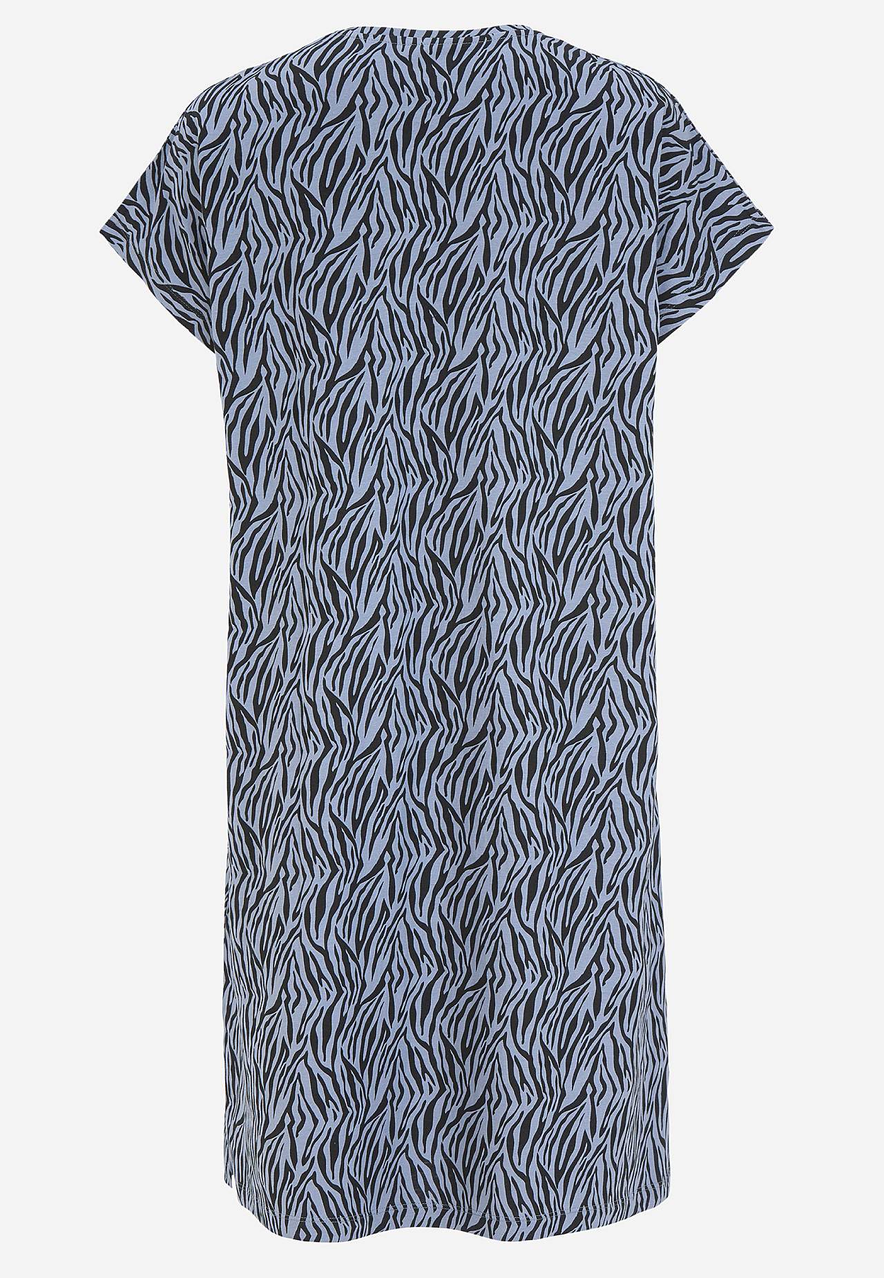 Wzorzysta koszula nocna z bawełny 2 sztuki