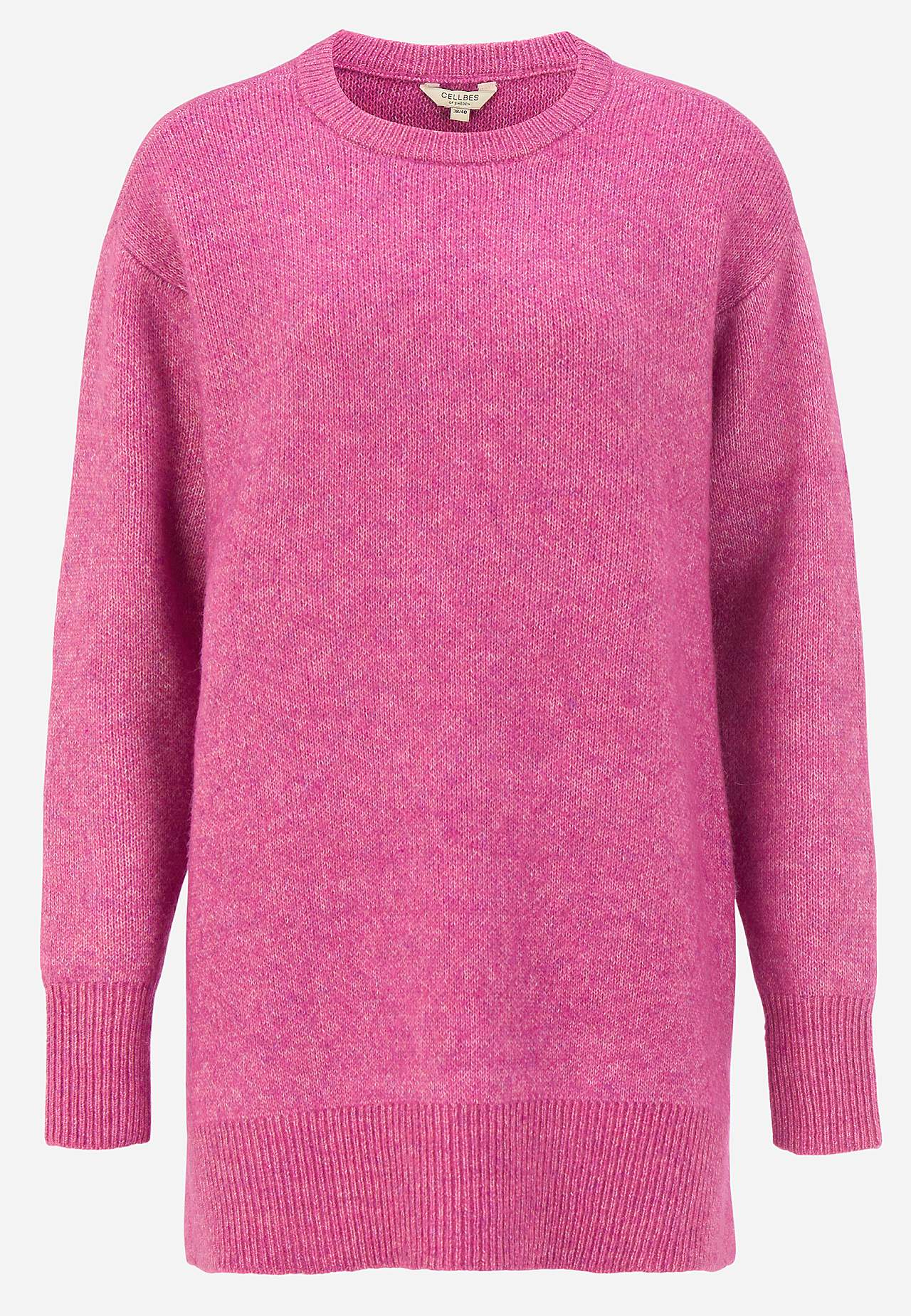 Dzianinowa tunika z rozcięciami