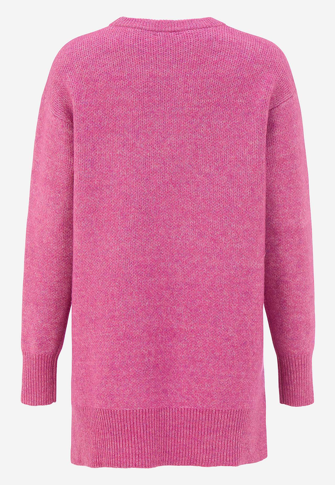 Dzianinowa tunika z rozcięciami