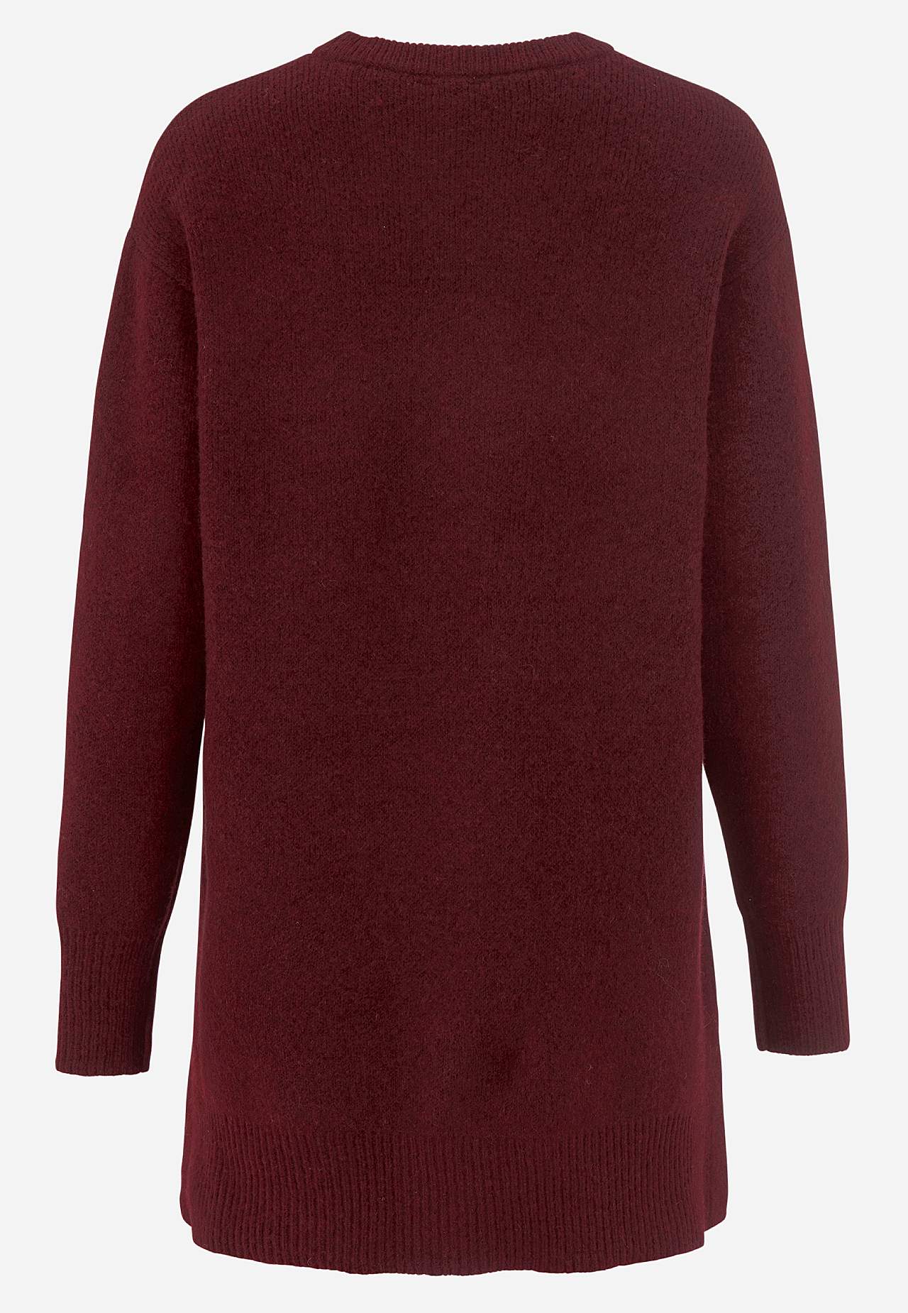 Dzianinowa tunika z rozcięciami