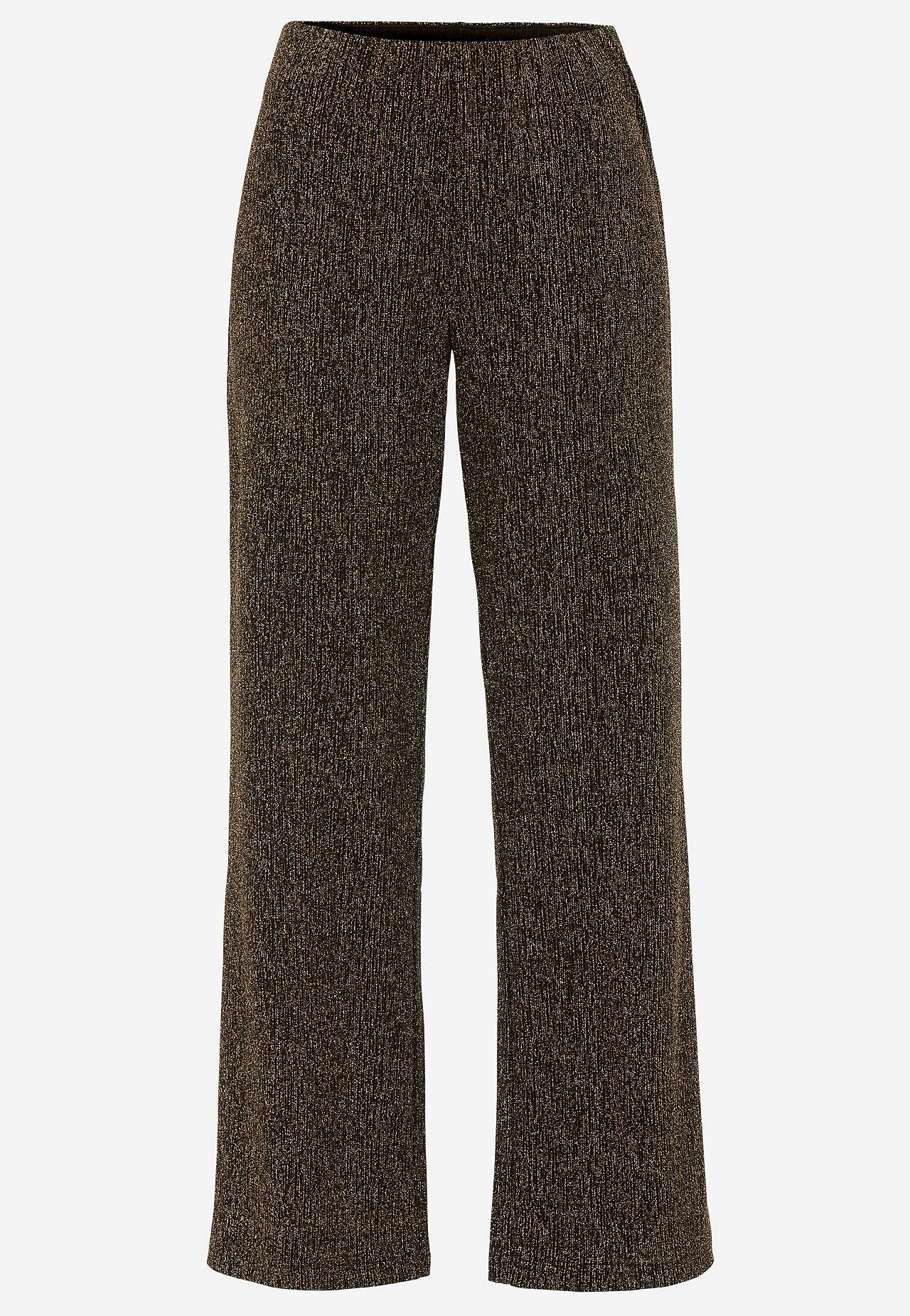 Błyszczące spodnie na imprezę