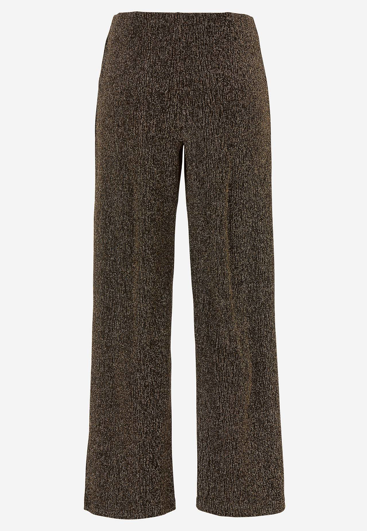 Błyszczące spodnie na imprezę