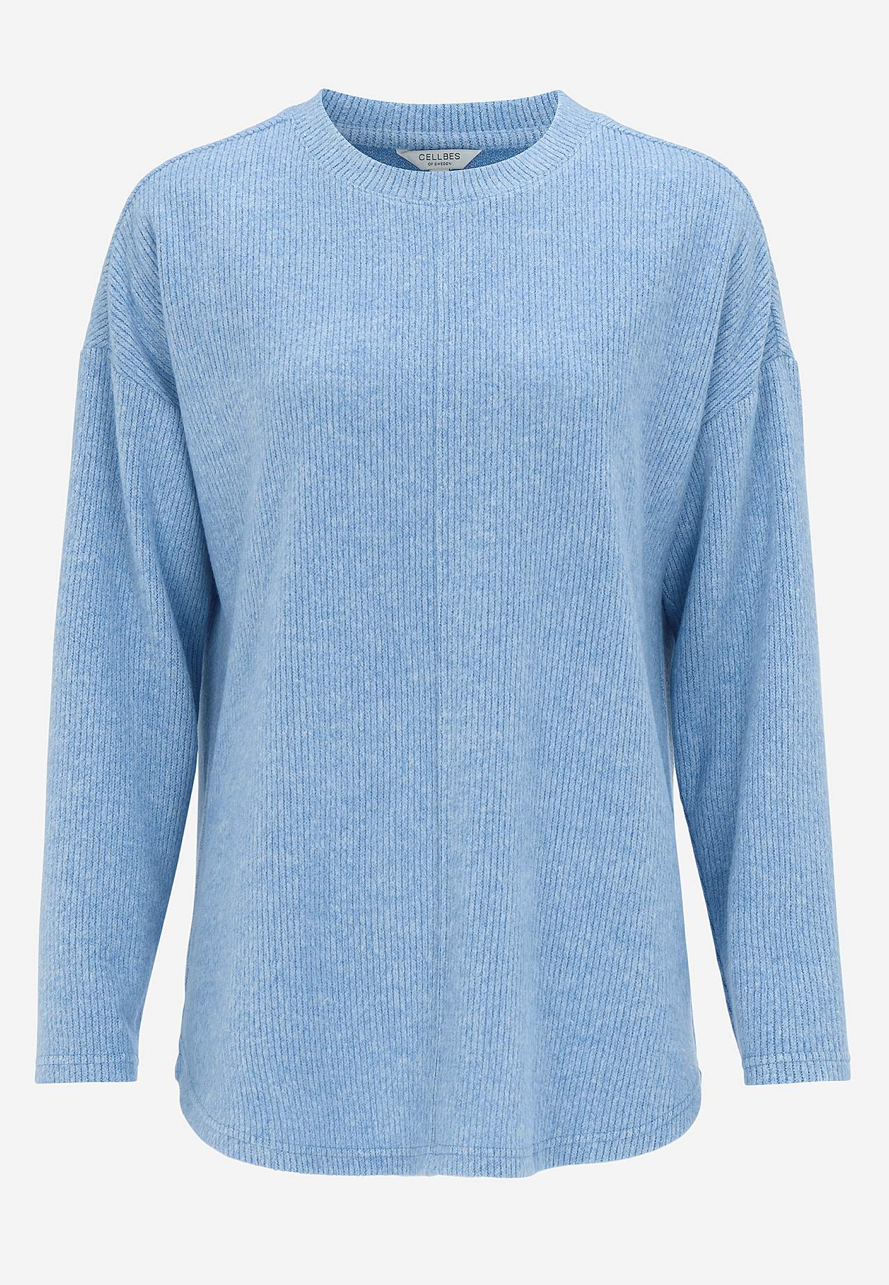 Super miękki sweter z dekoracyjnym szwem środkowym Beata