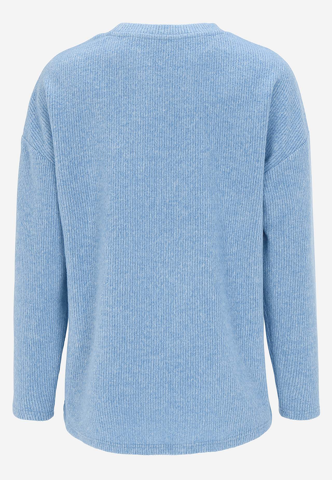 Super miękki sweter z dekoracyjnym szwem środkowym Beata